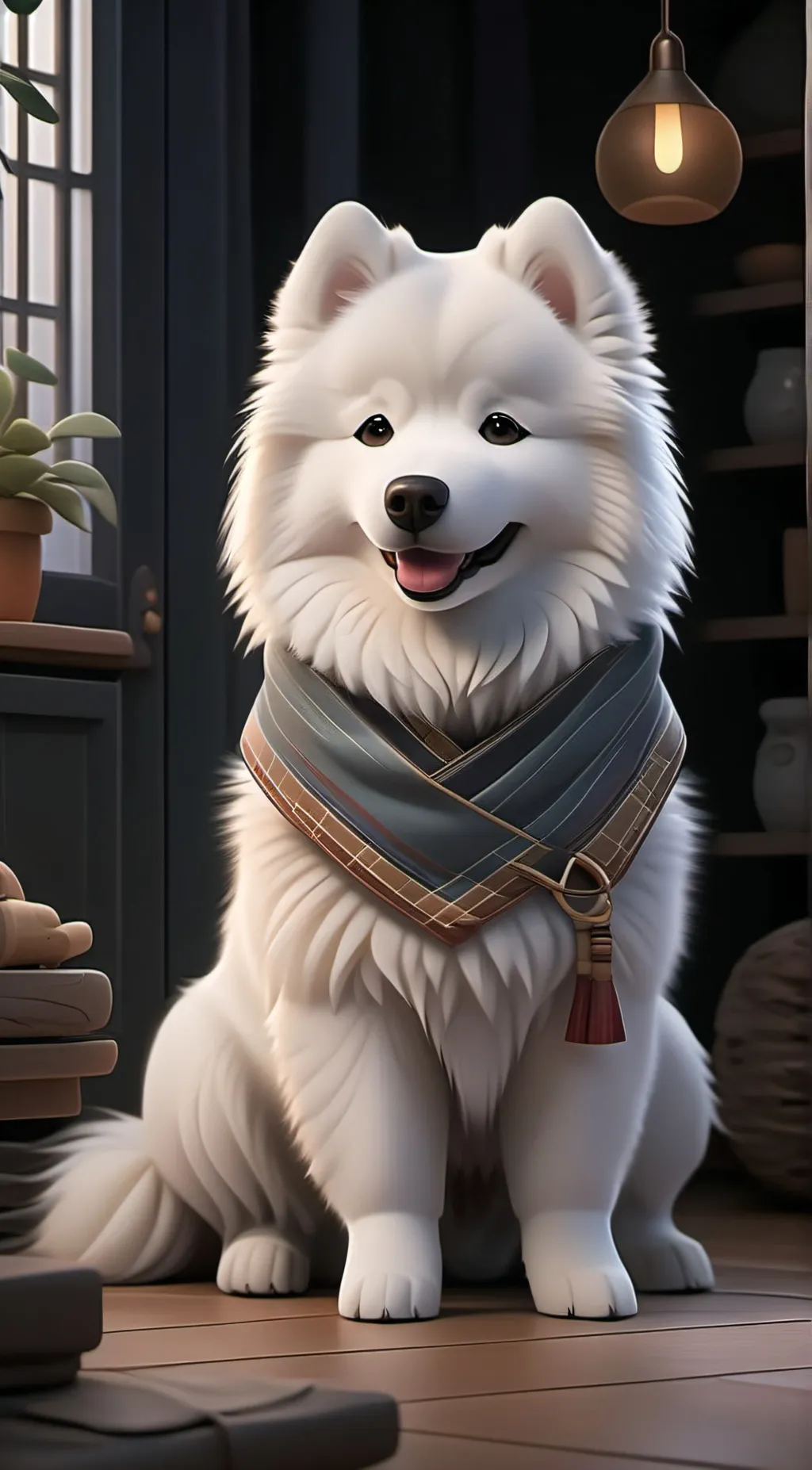 ai character: Fluff Snowden background