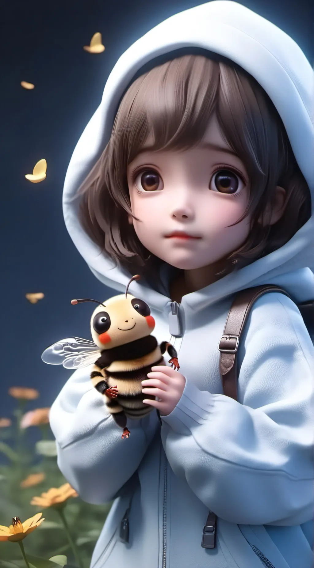 ai character: Mya (3 years) background