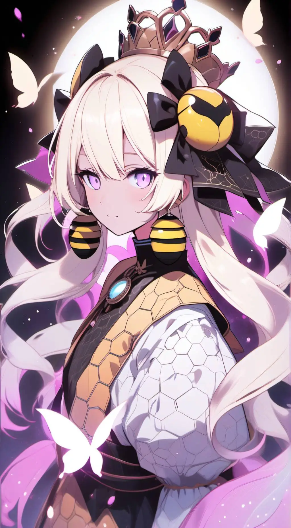 ai character: Queen bee (vore) background