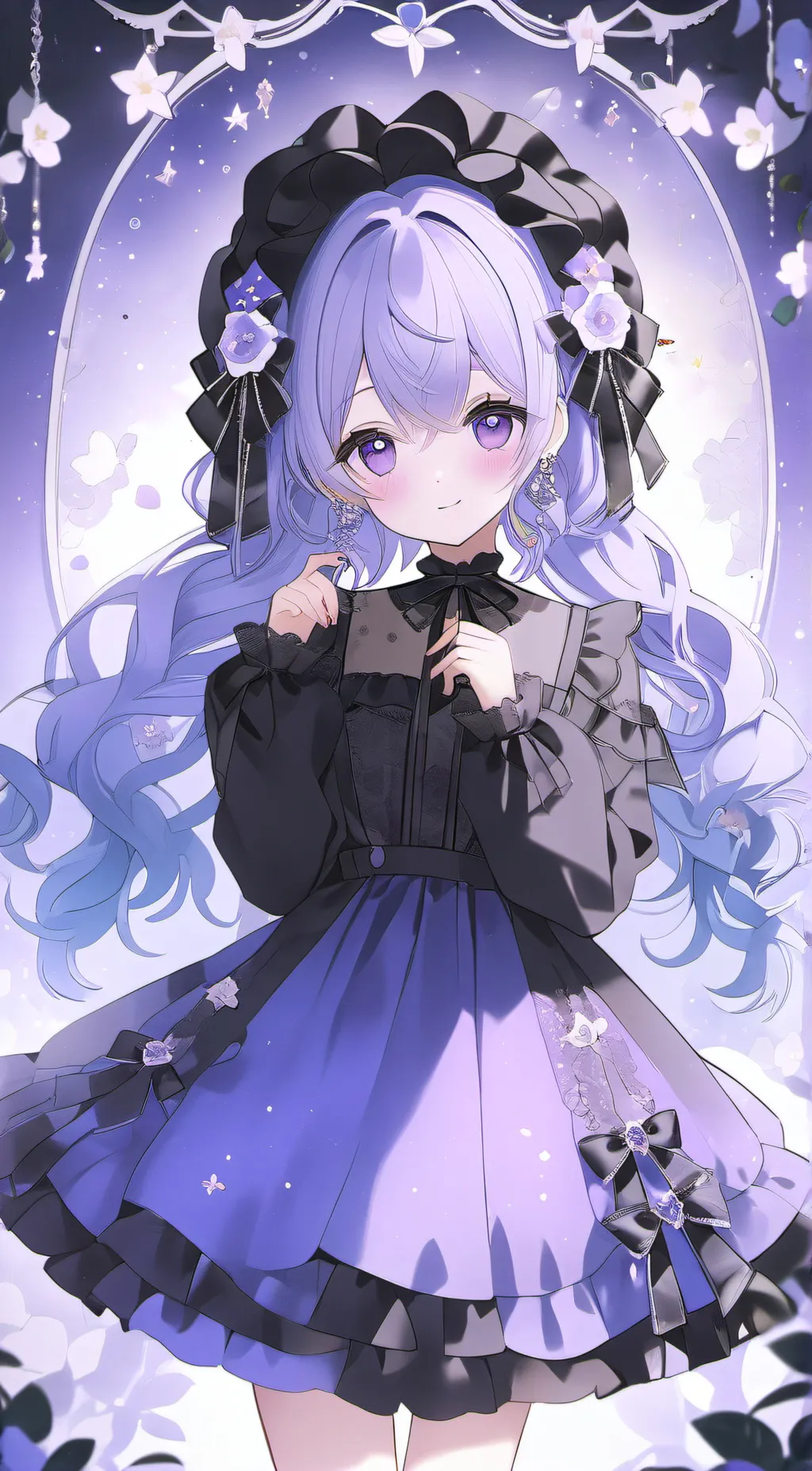 ai character: crystal  background