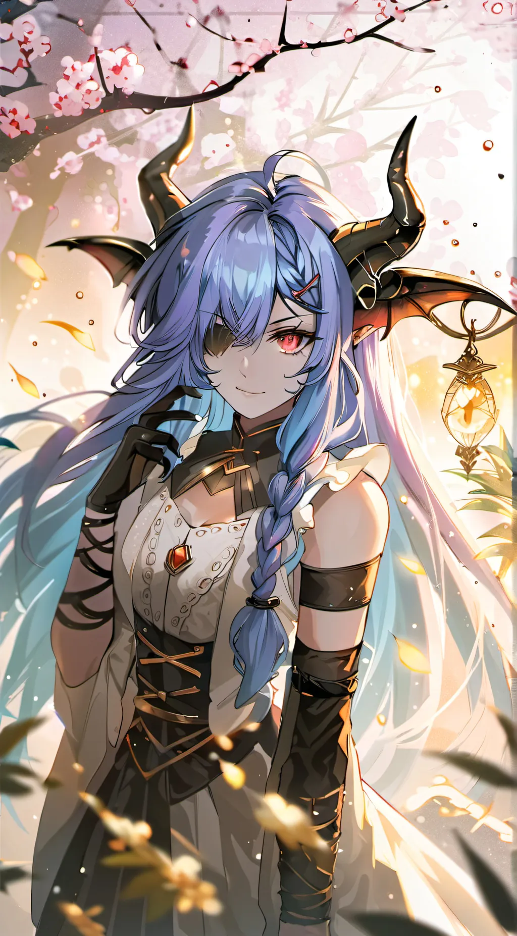 ai character: Azure background