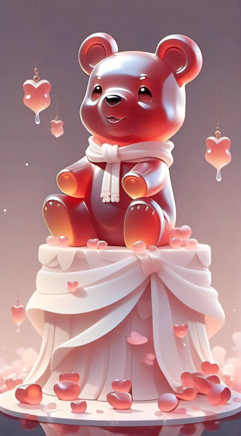 ai character: Feeling gummybear background