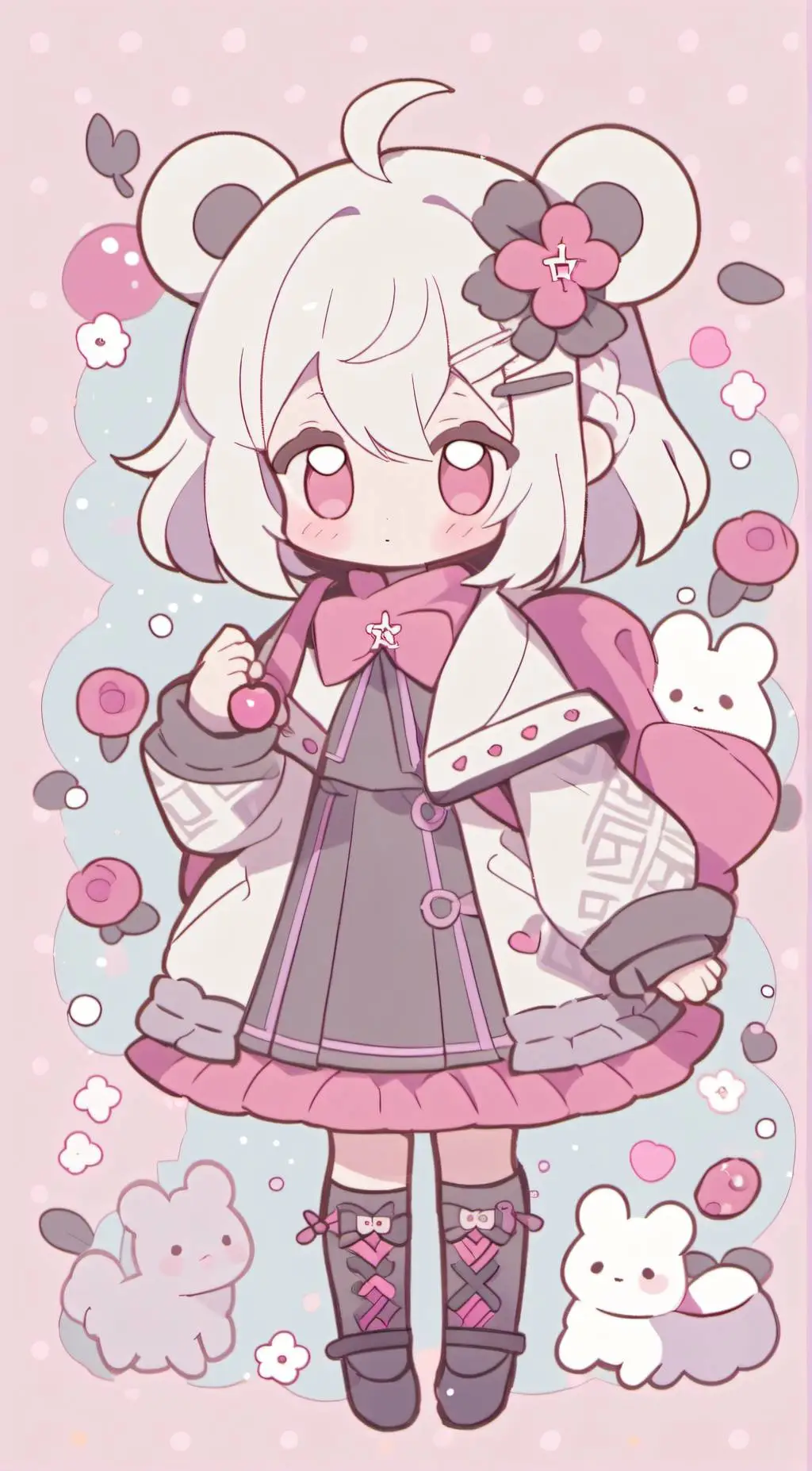 ai character: cherry blossom  background
