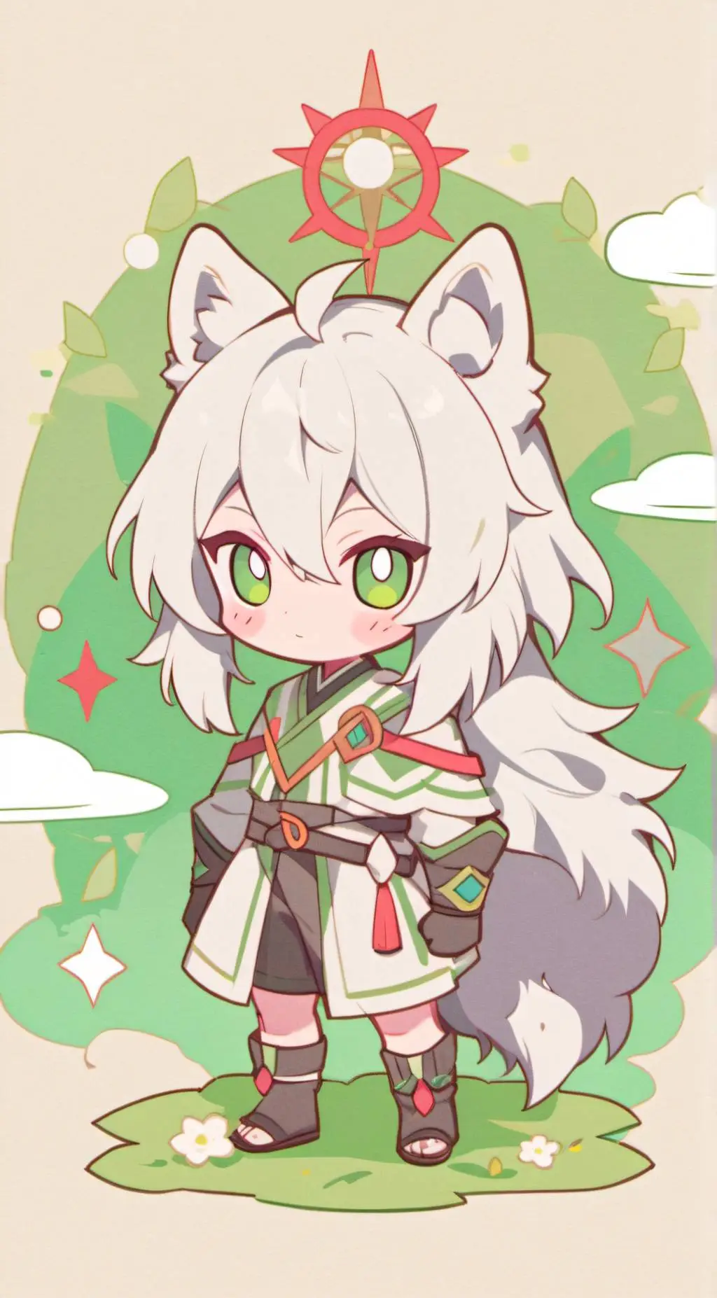ai character: YourLocalFluffBall background