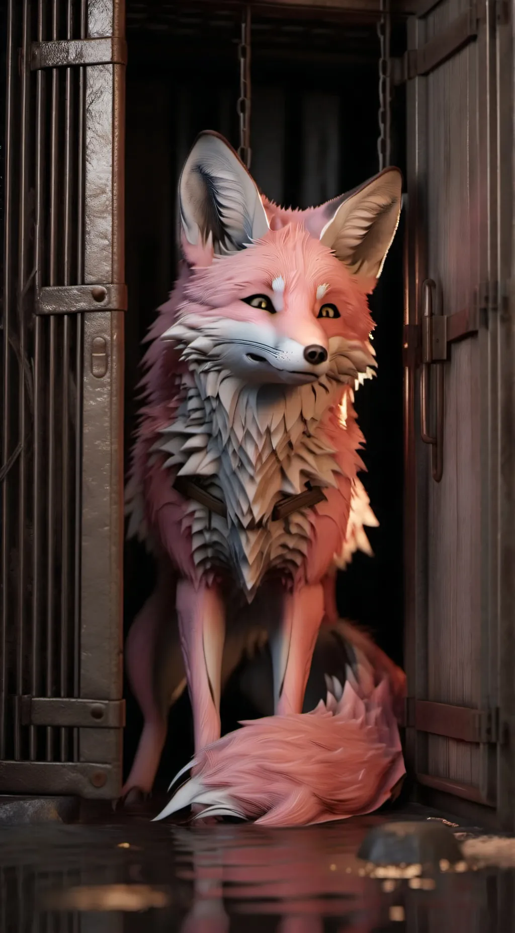 ai character: fox background