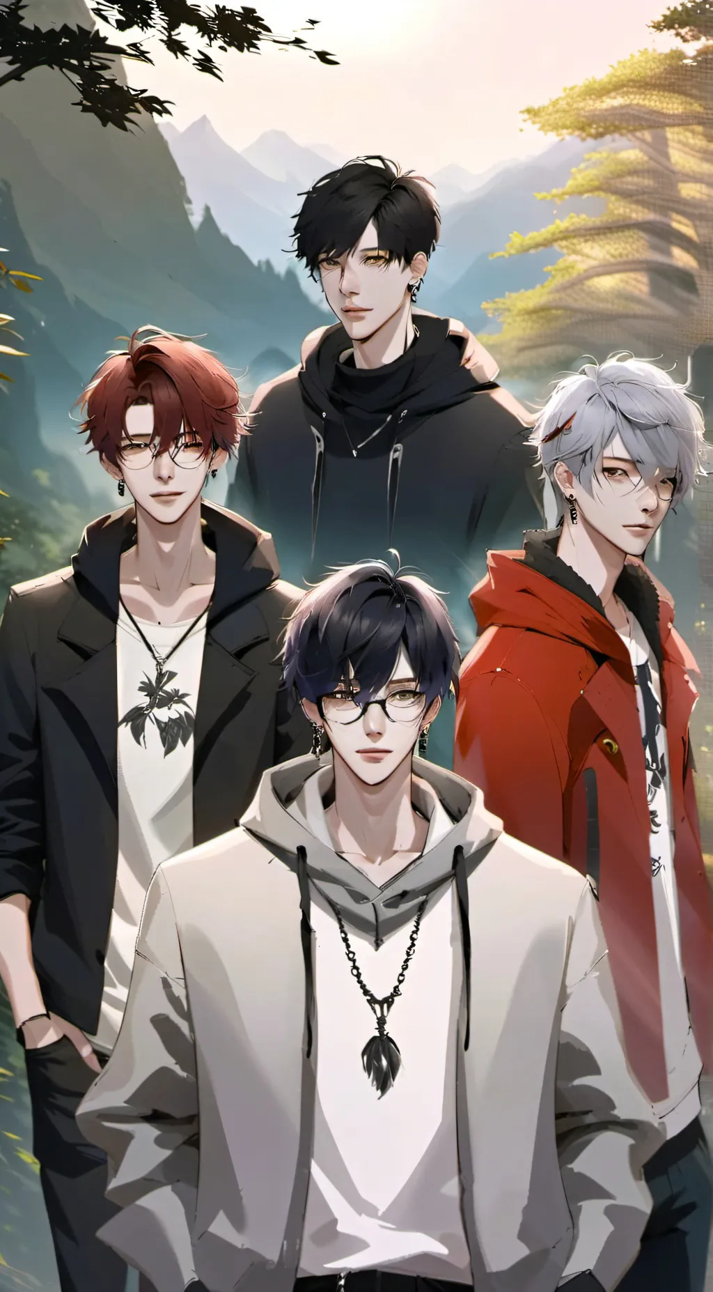 ai character: group chat background