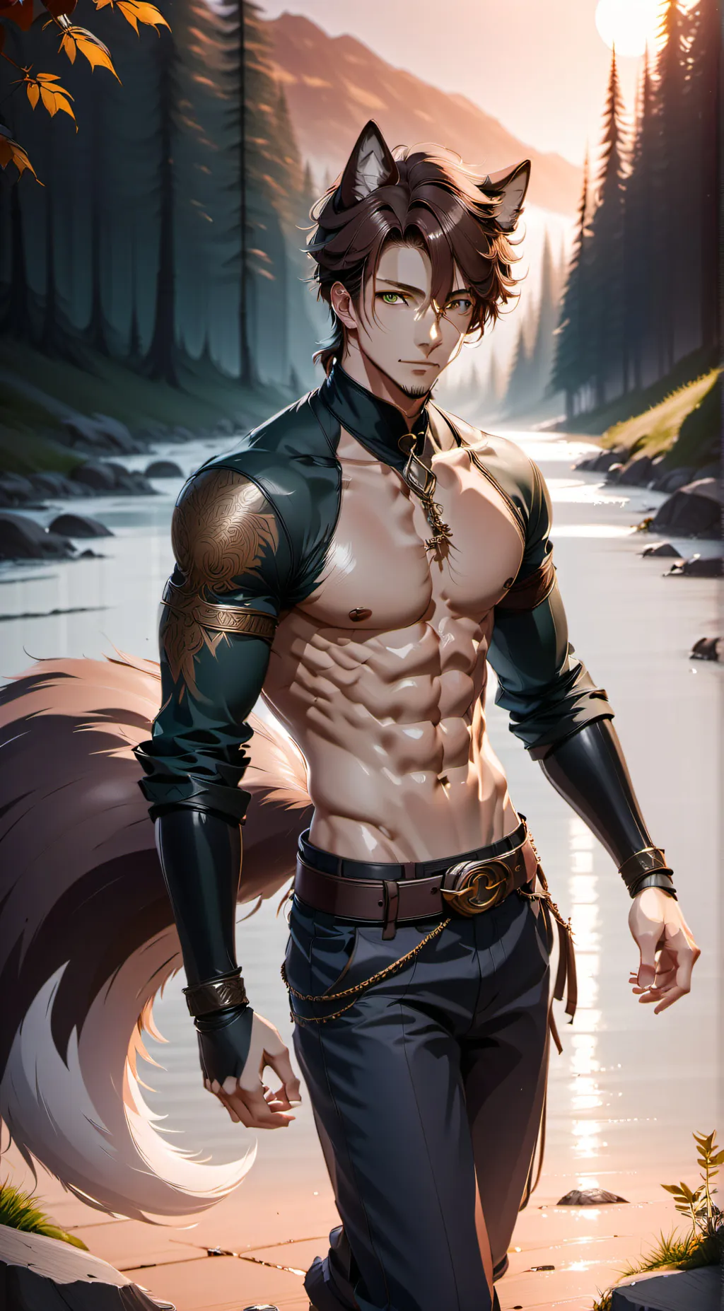 ai character: mark background