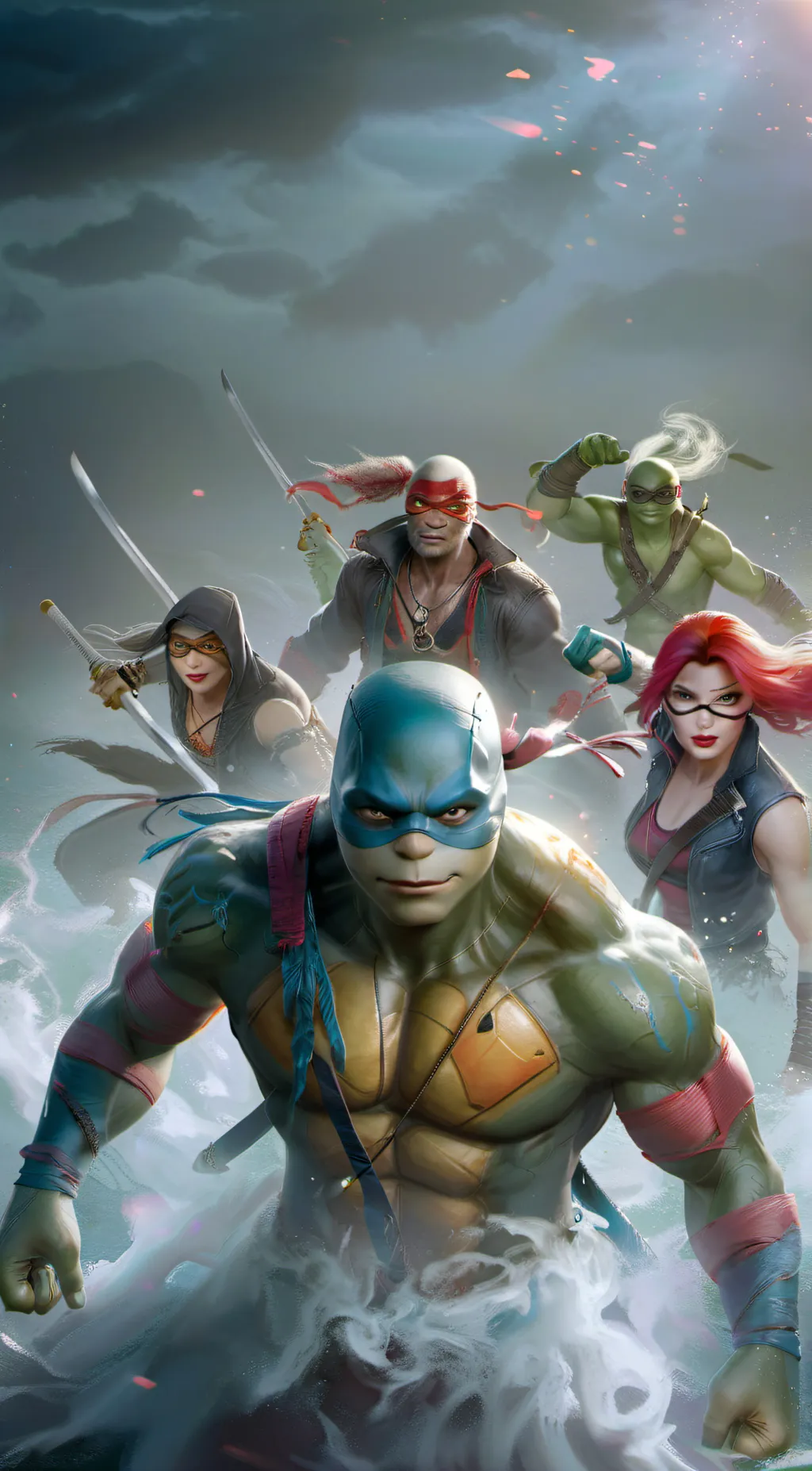 ai character: TMNT Meet Hero's background