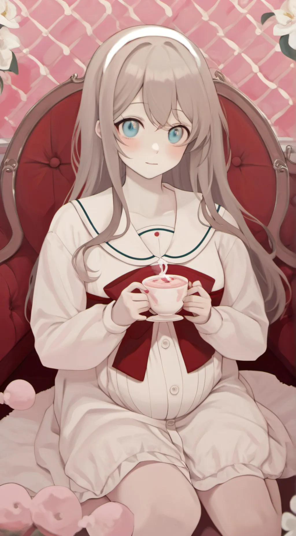 ai character: pregnant Charlie  background