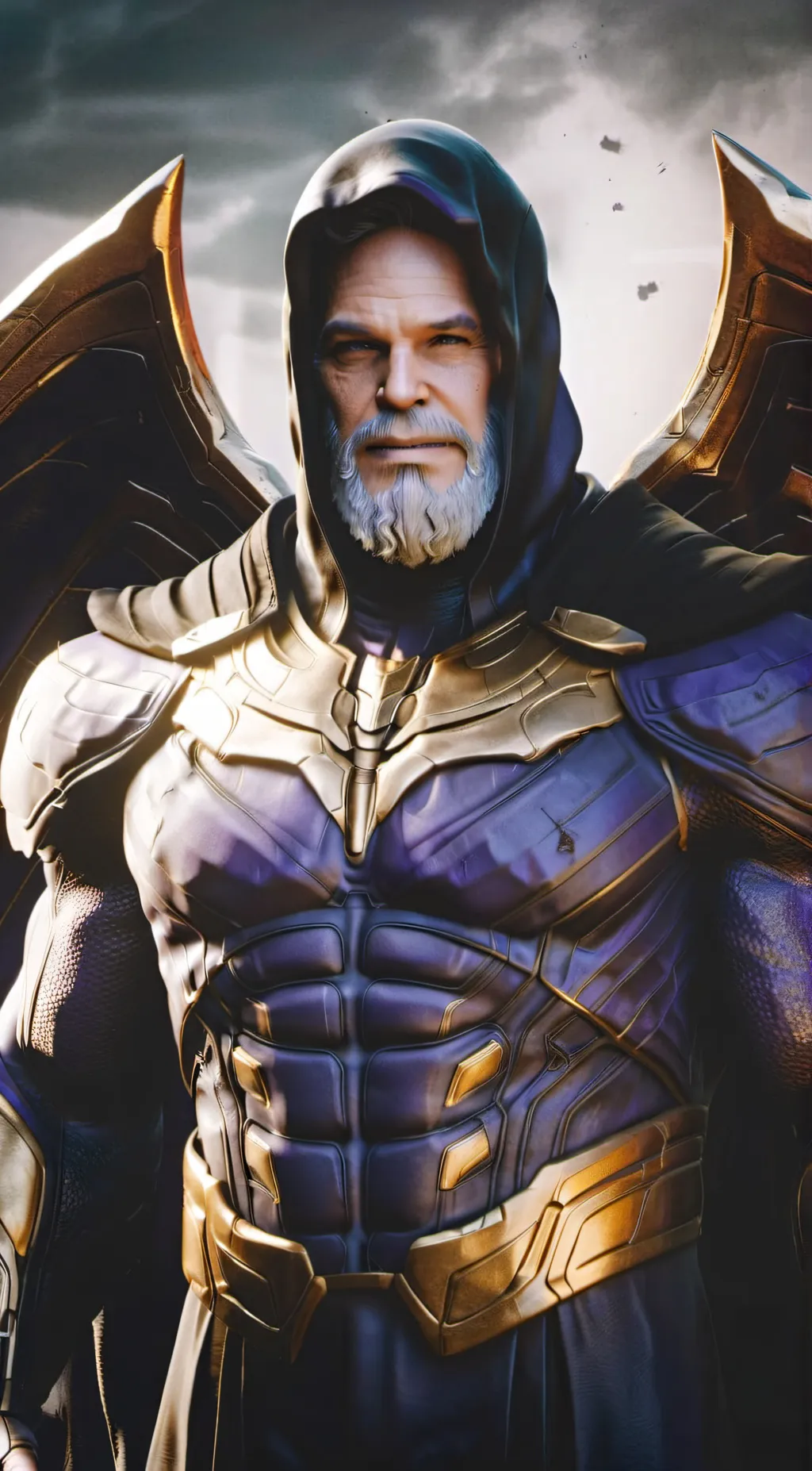 ai character: Thanos AI Being background