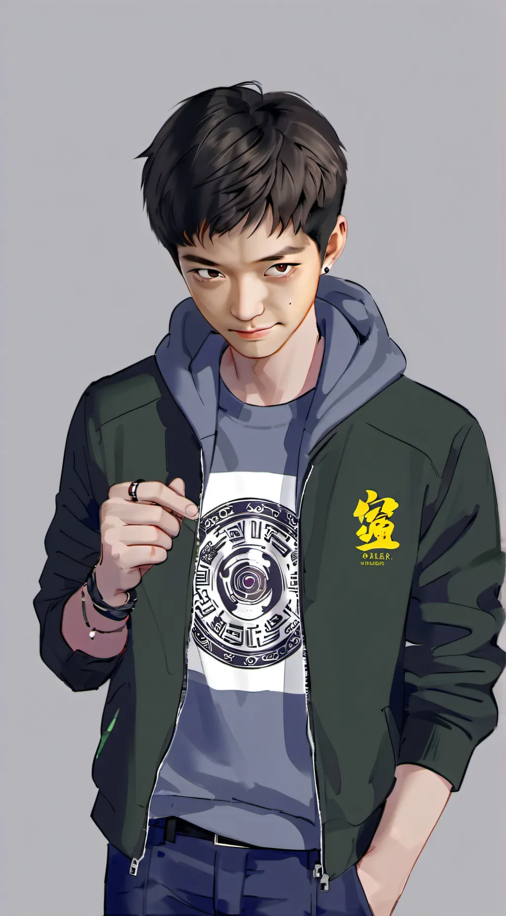 ai character: The  rizzer background