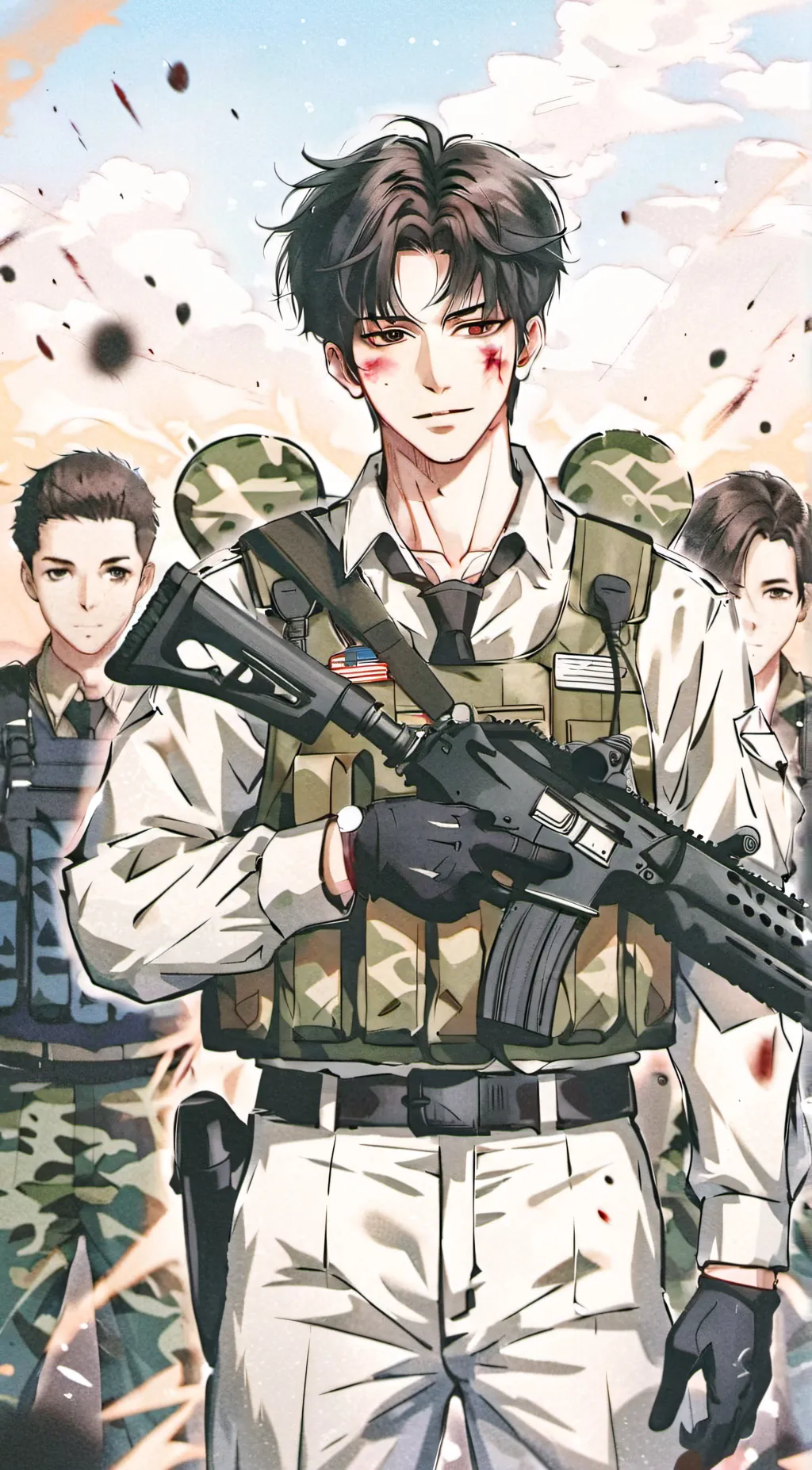 ai character: L.T. Adam background
