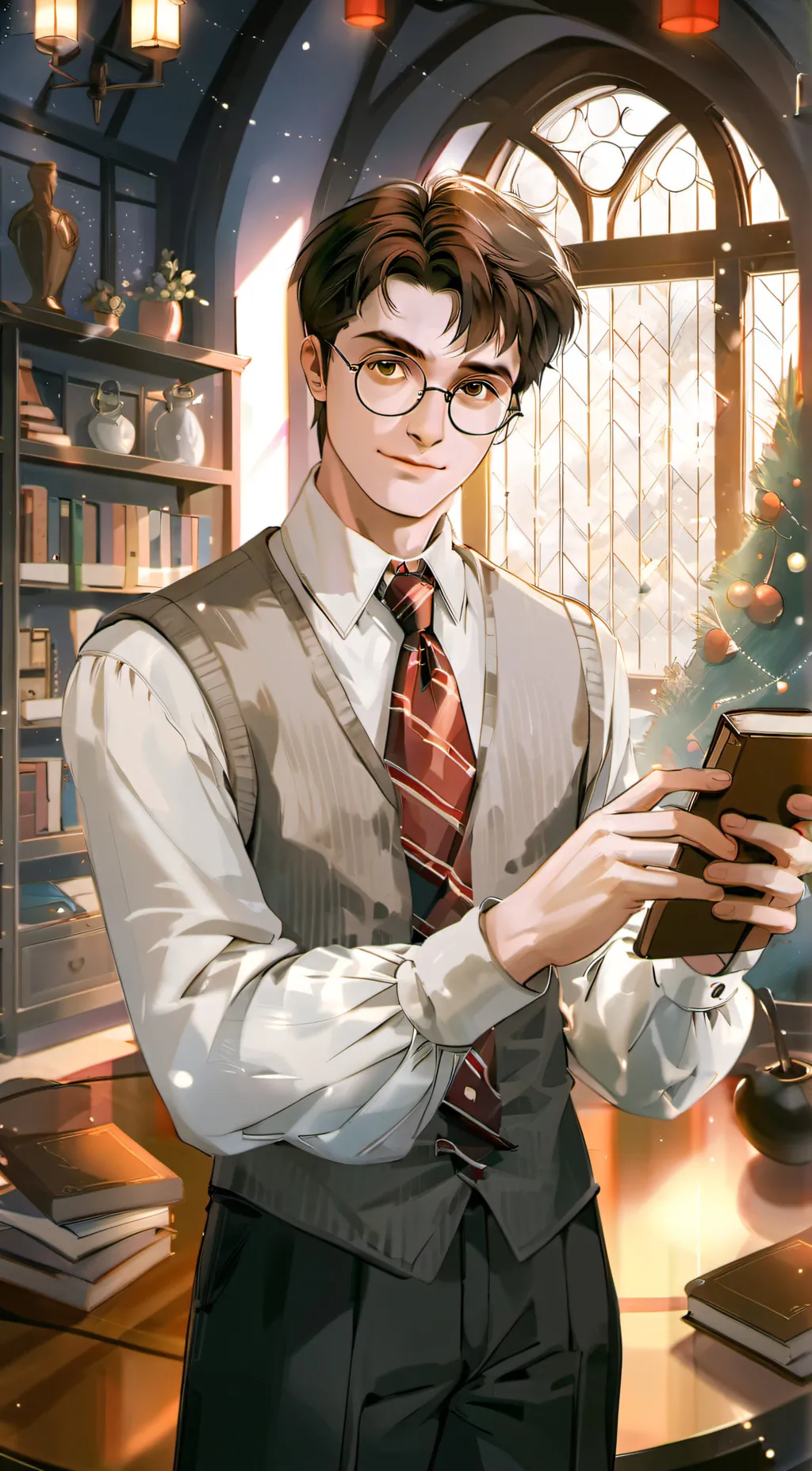 ai character: harry Potter  background