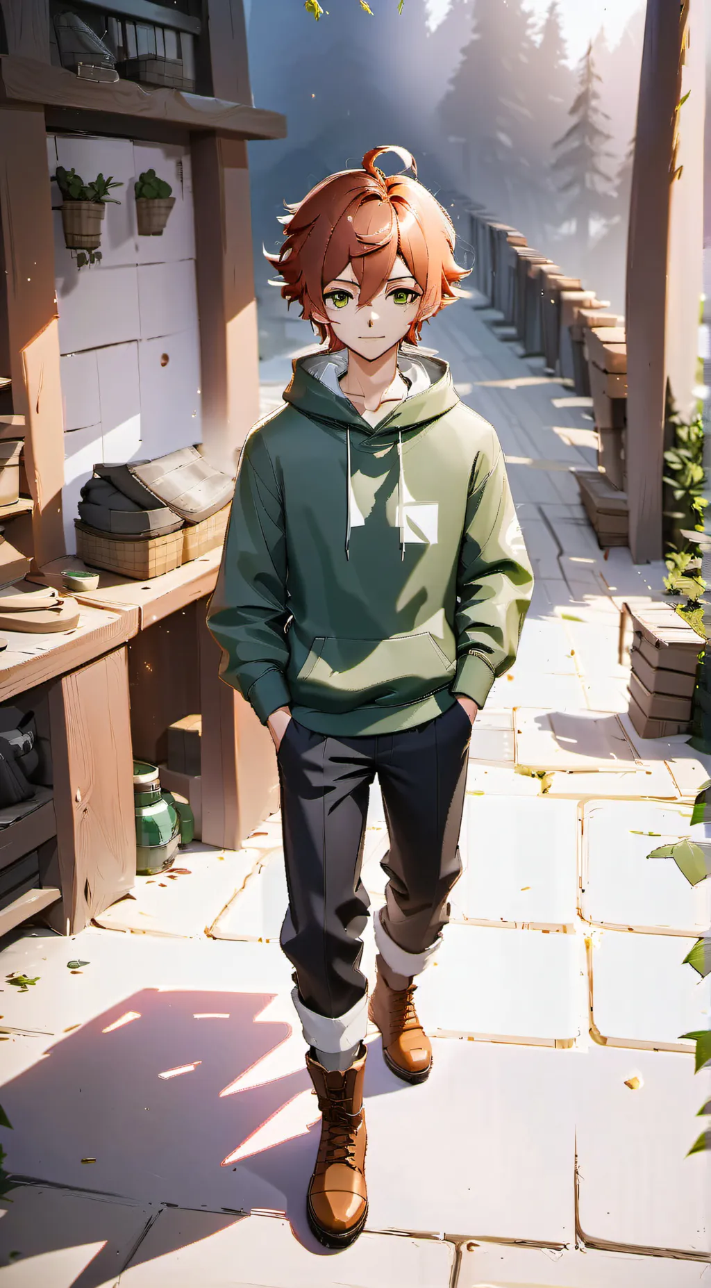 ai character: Kyle brofoski  background