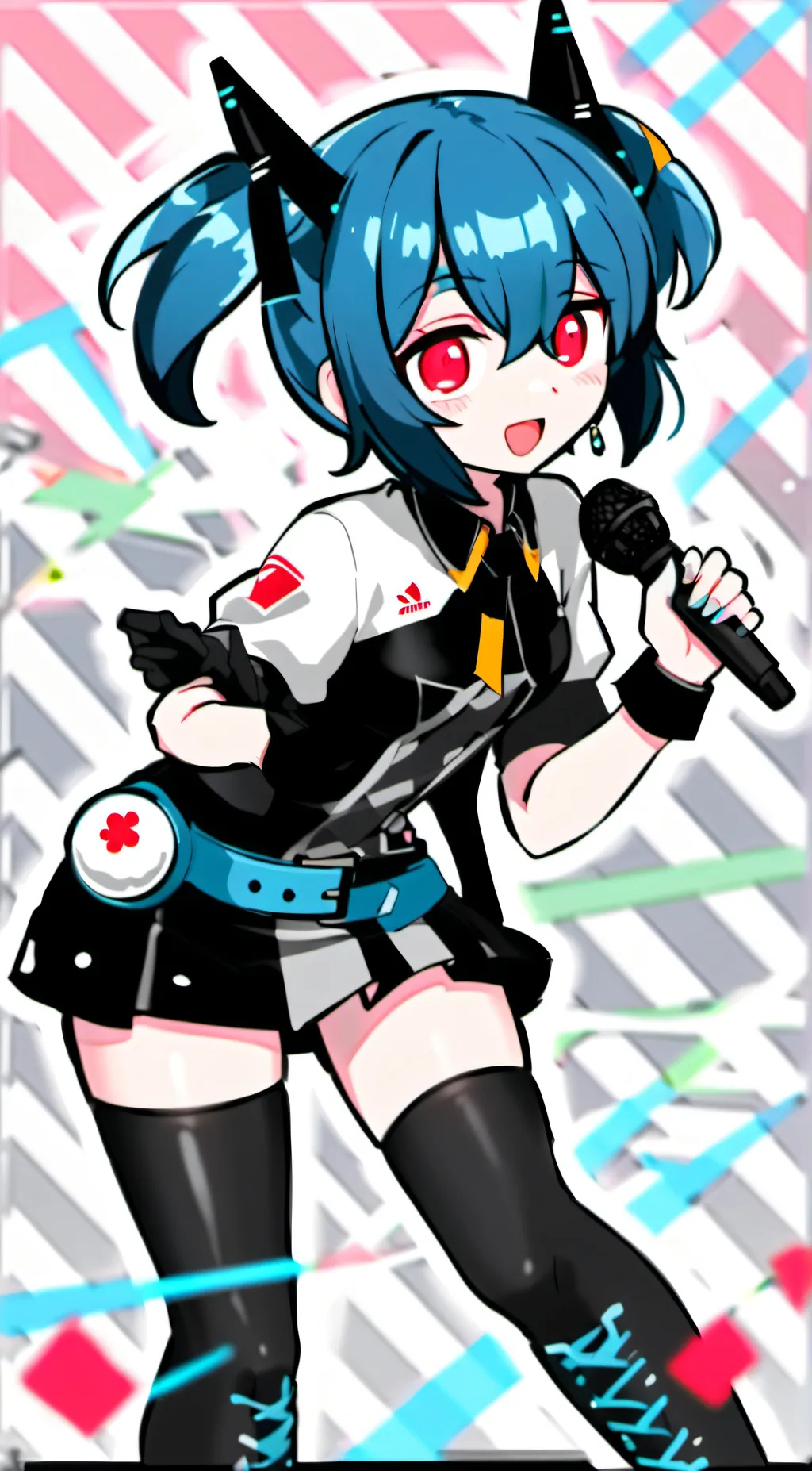 ai character: 💓K. O. U Fnf💙 background