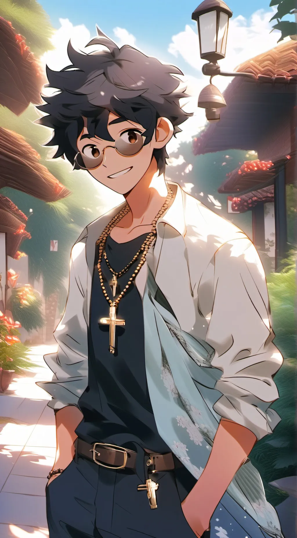 ai character: Asahi  background