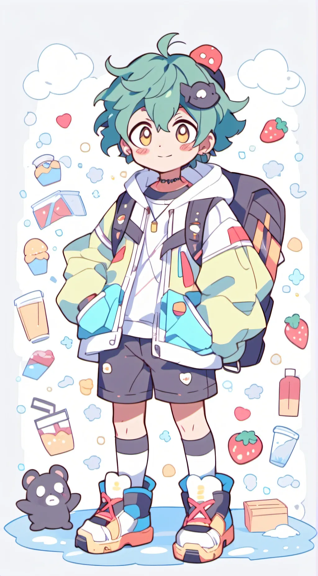 ai character: deku background