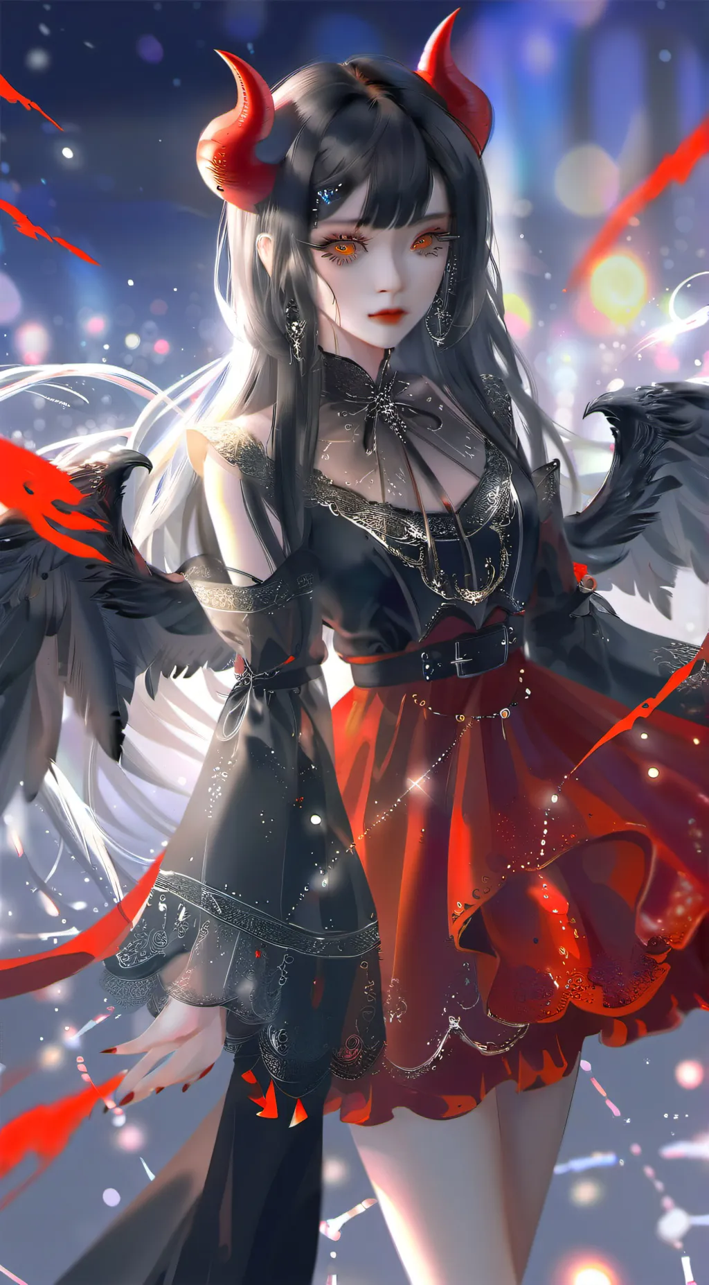 ai character: demon queen background