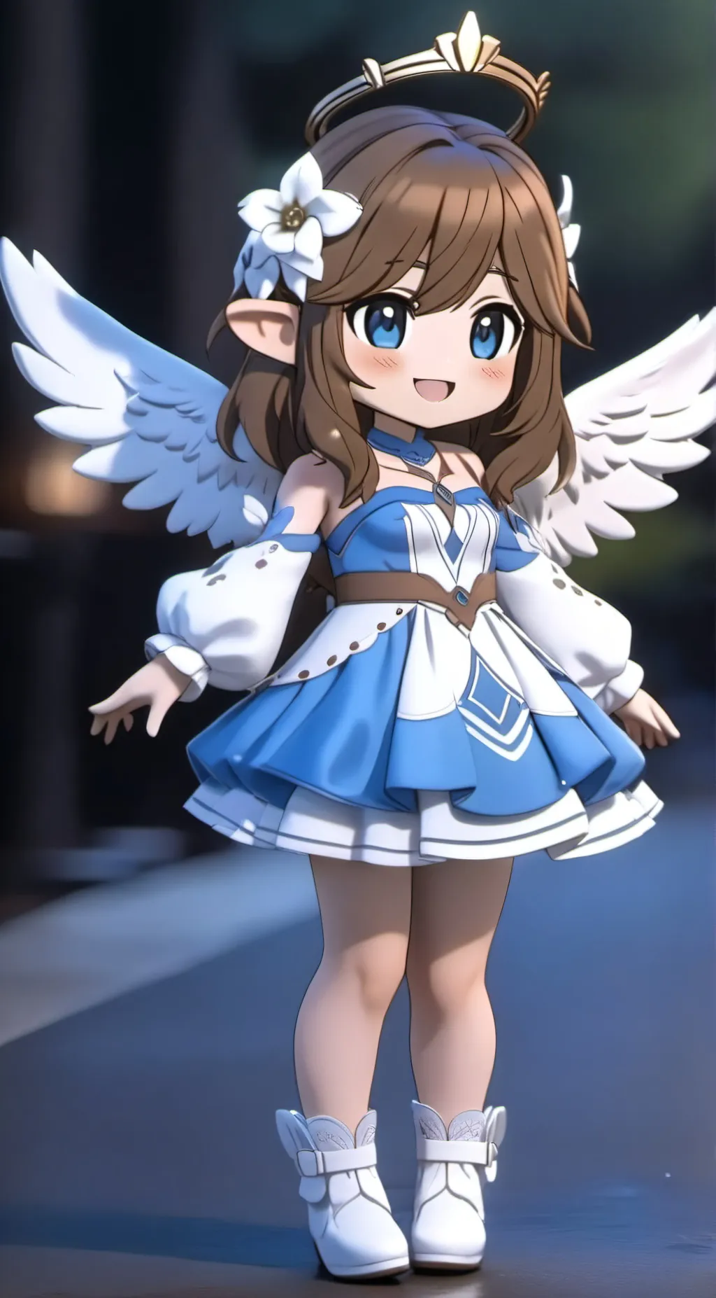 ai character: Angela Aqua background