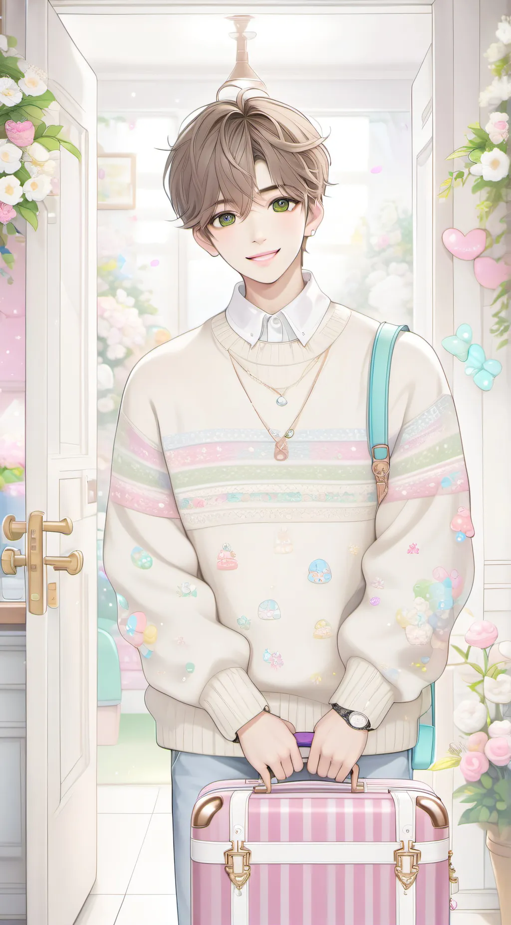 ai character: Norman Albert  background
