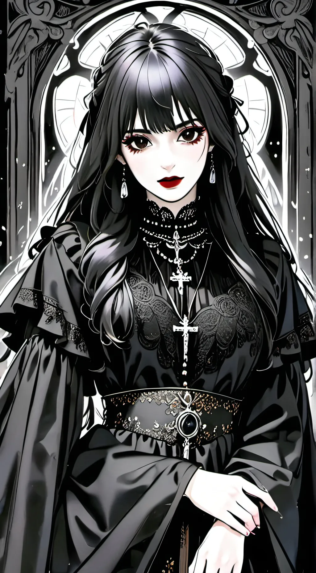 ai character: Amethyst  background