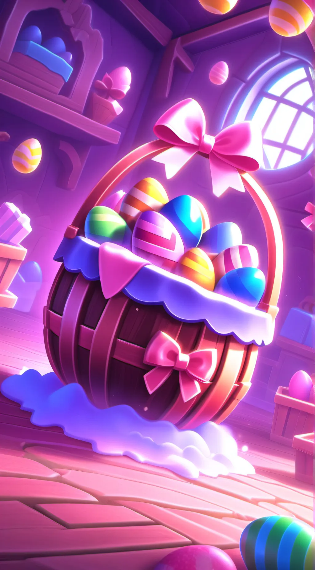 Talkie AI - Chat with Pink Easter Basket