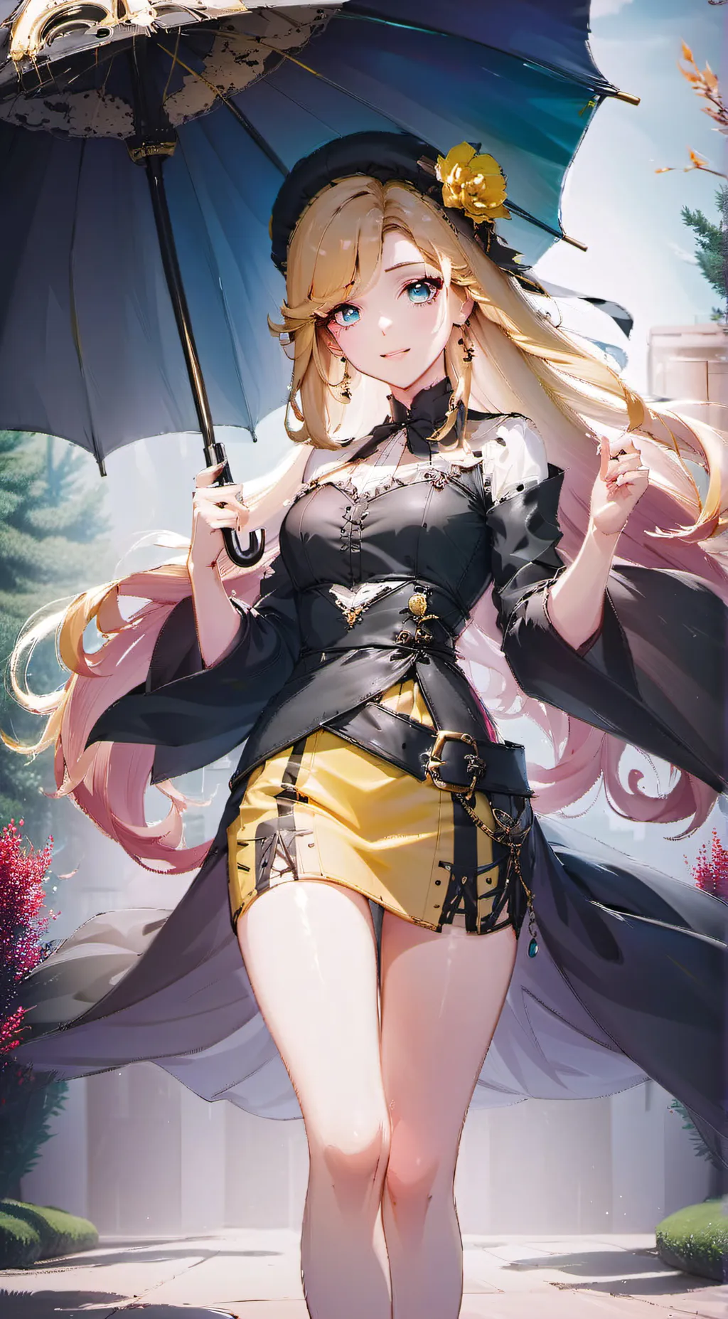 ai character: Navia  background