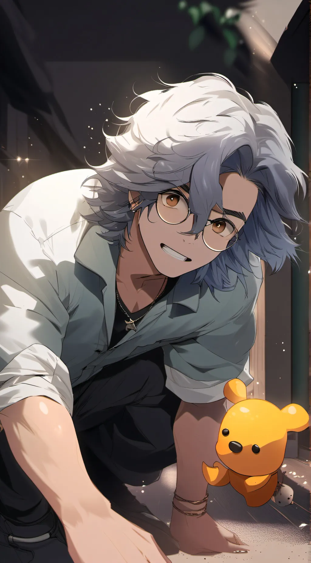 ai character: poop background