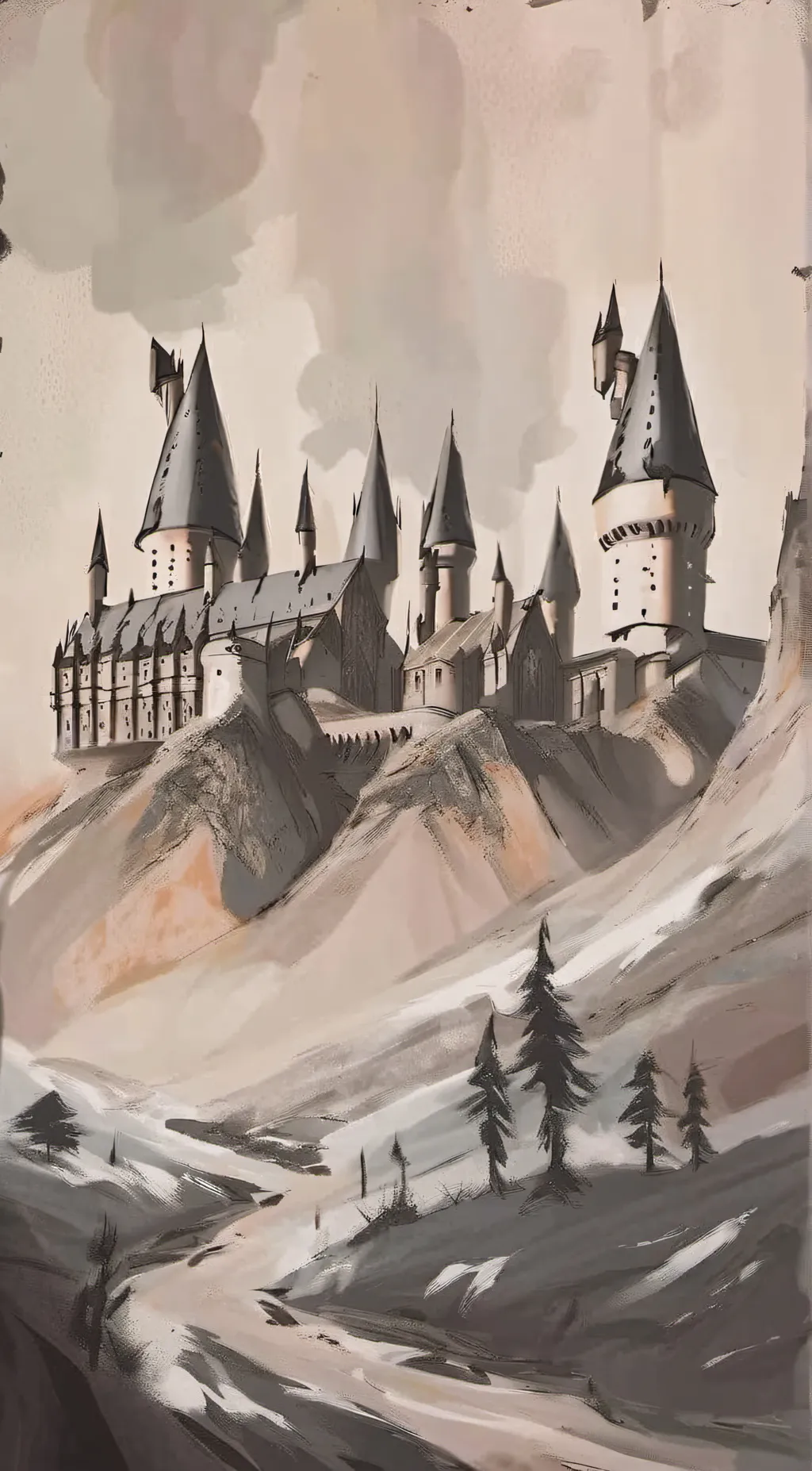 ai character: Hogwarts background