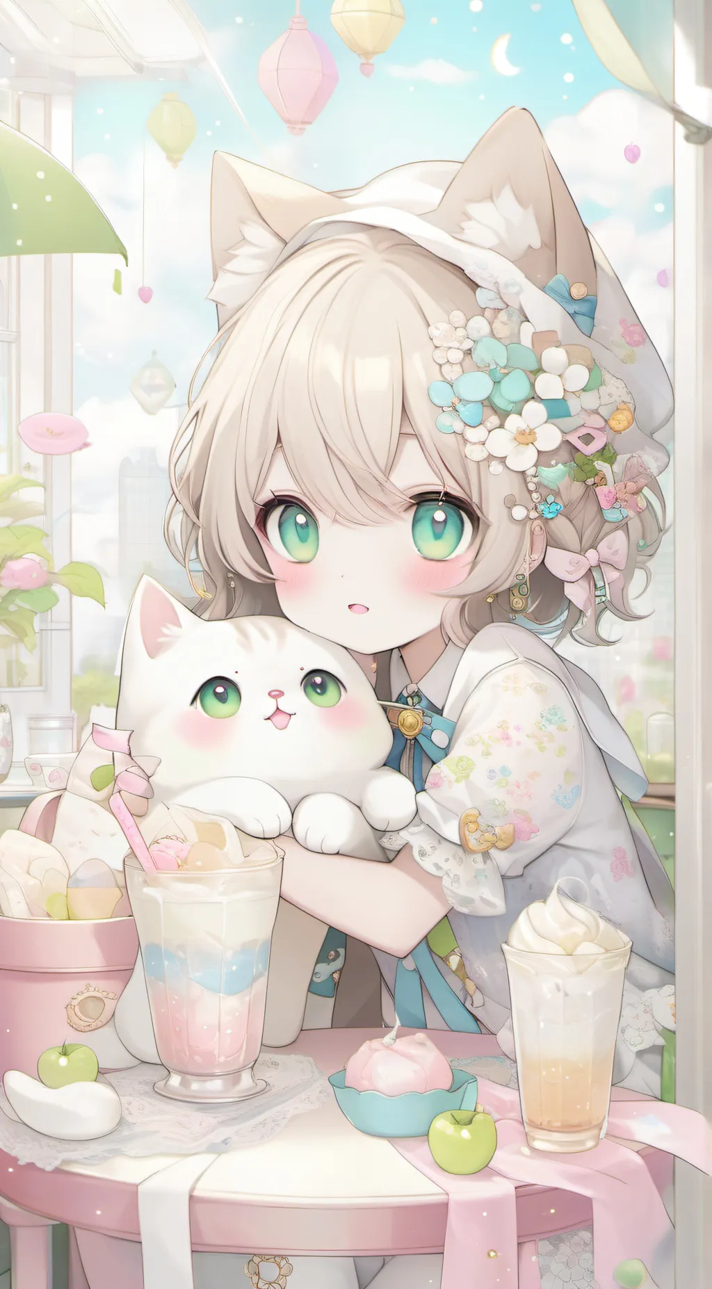 ai character: cat background