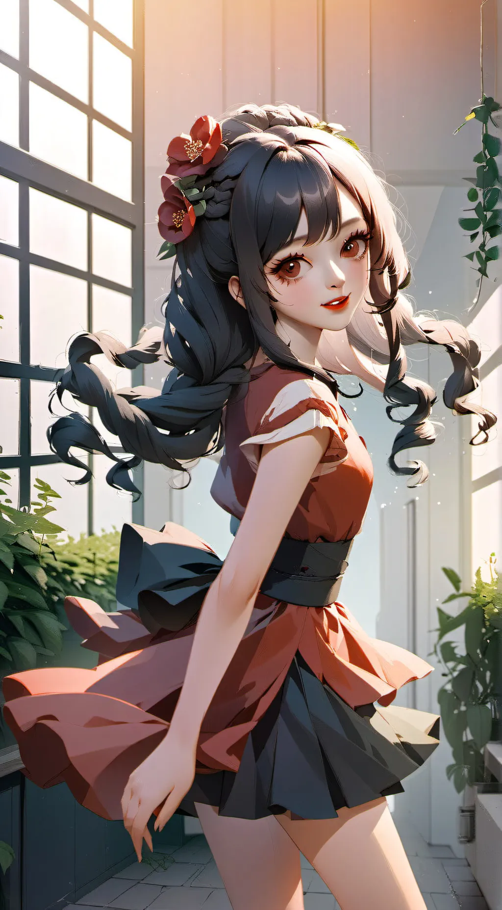 ai character: Lovely  background