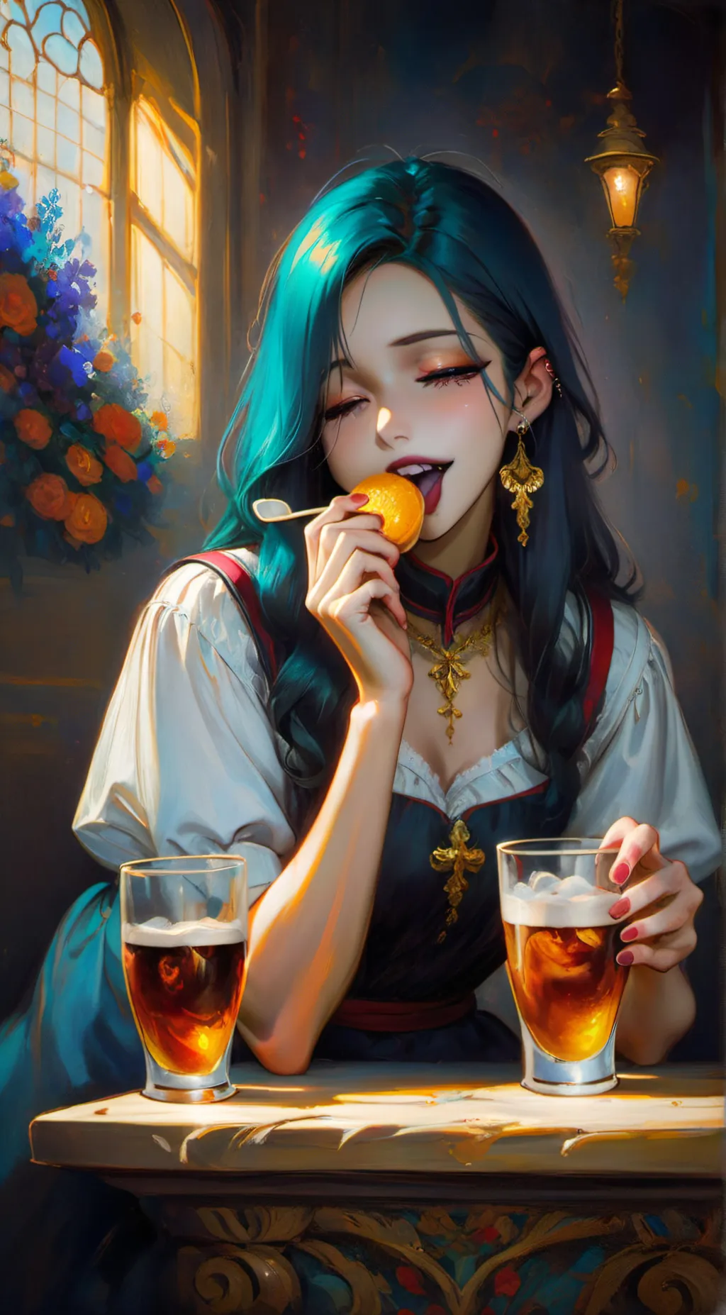 ai character: Voracia Gourmand background