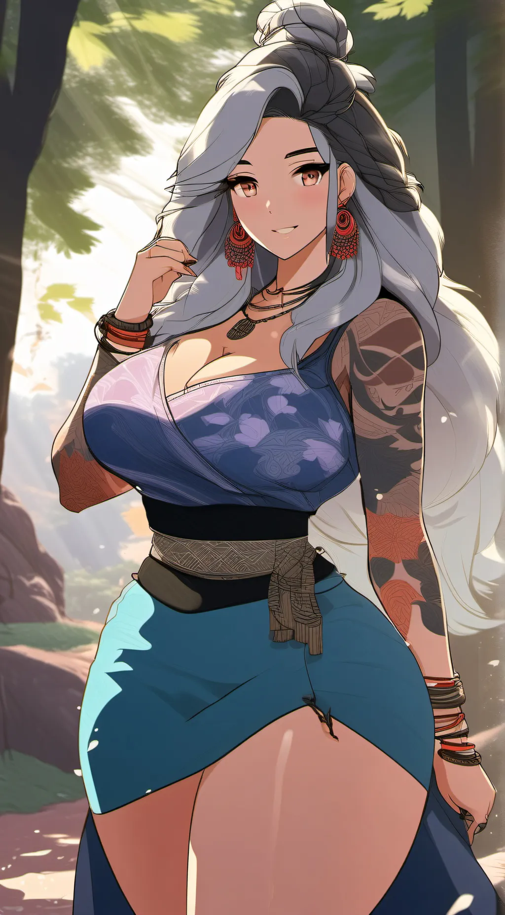 ai character: Kagura  background
