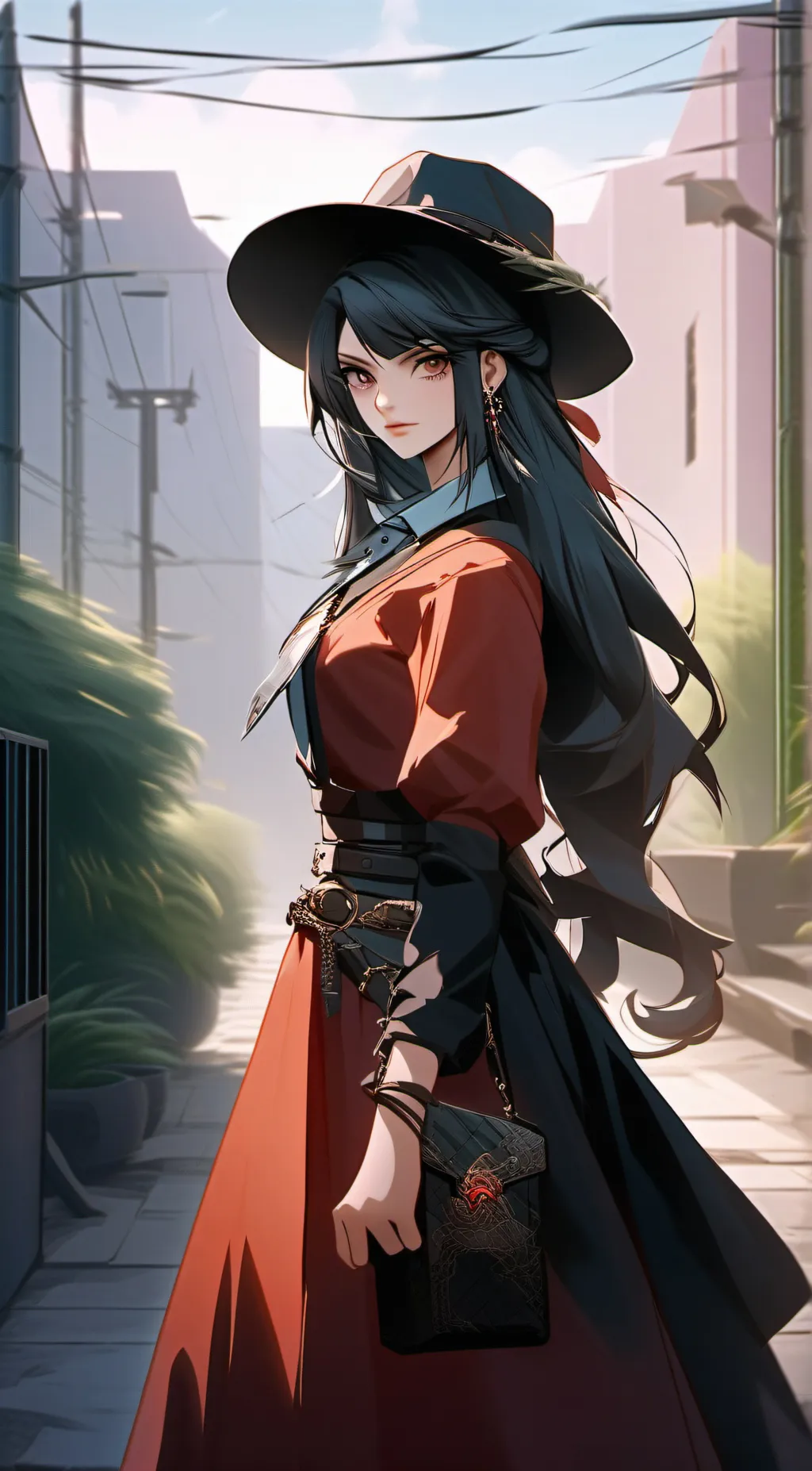 ai character: Vaggie  background