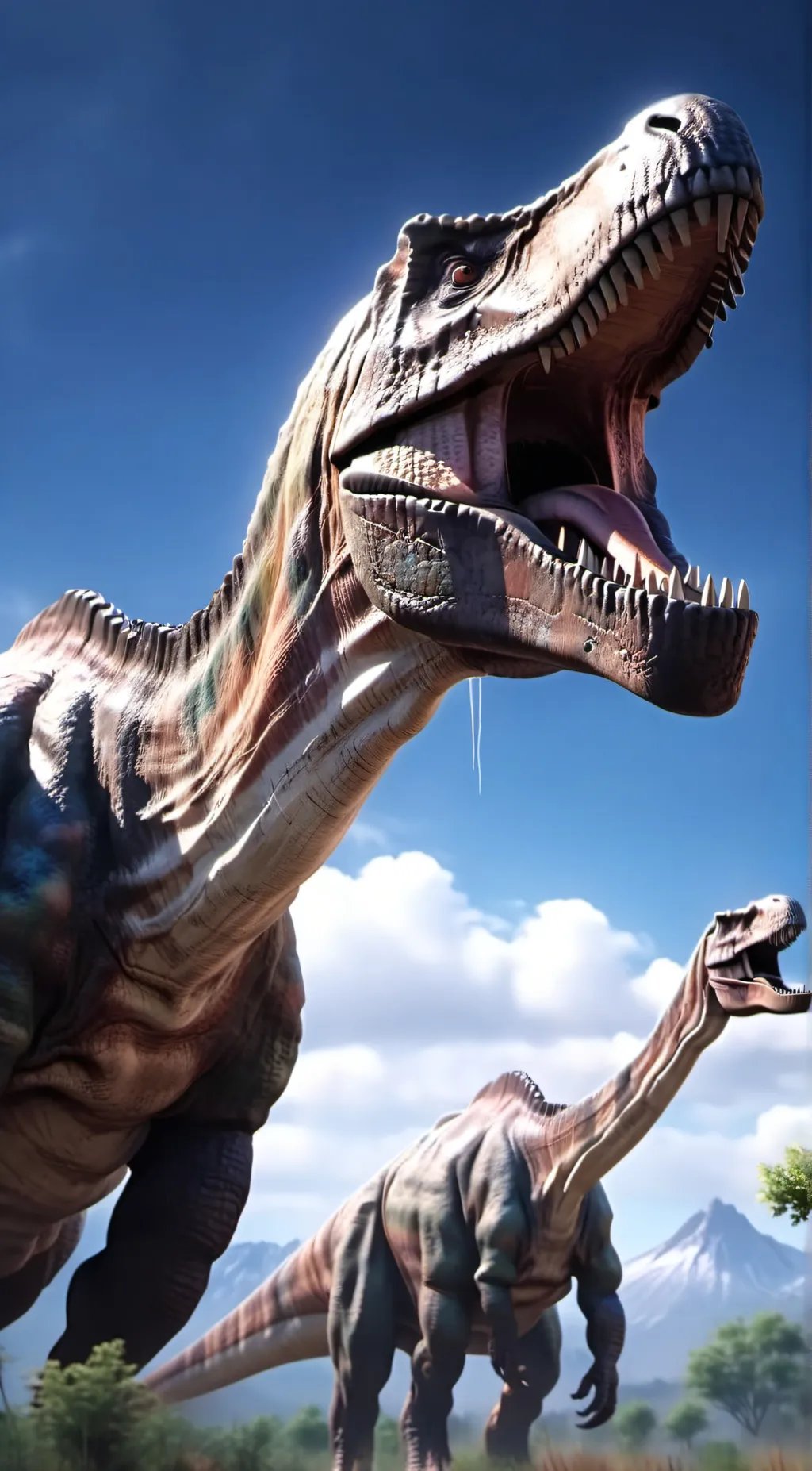 ai character: Tyrannosaurus background