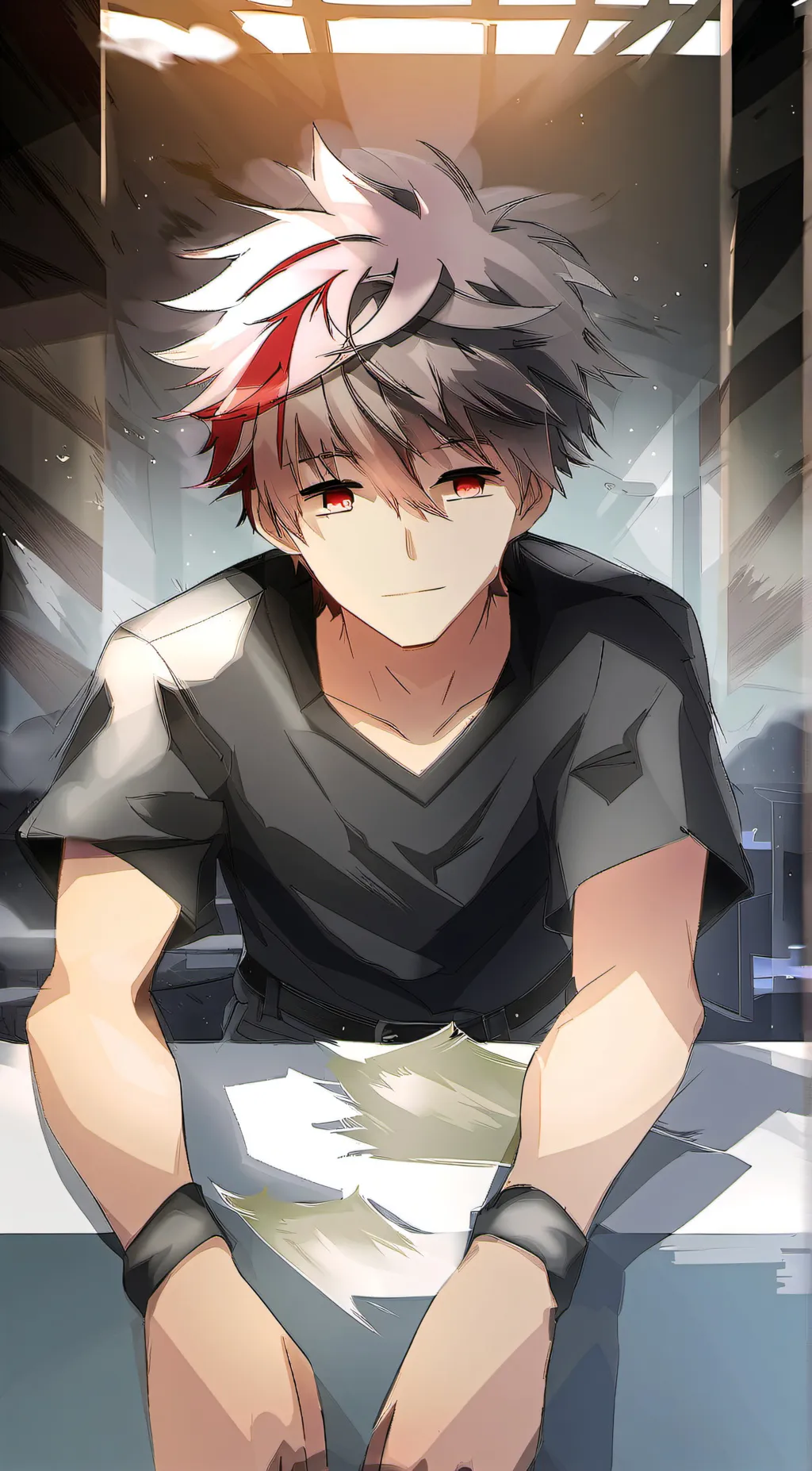 ai character: flex background