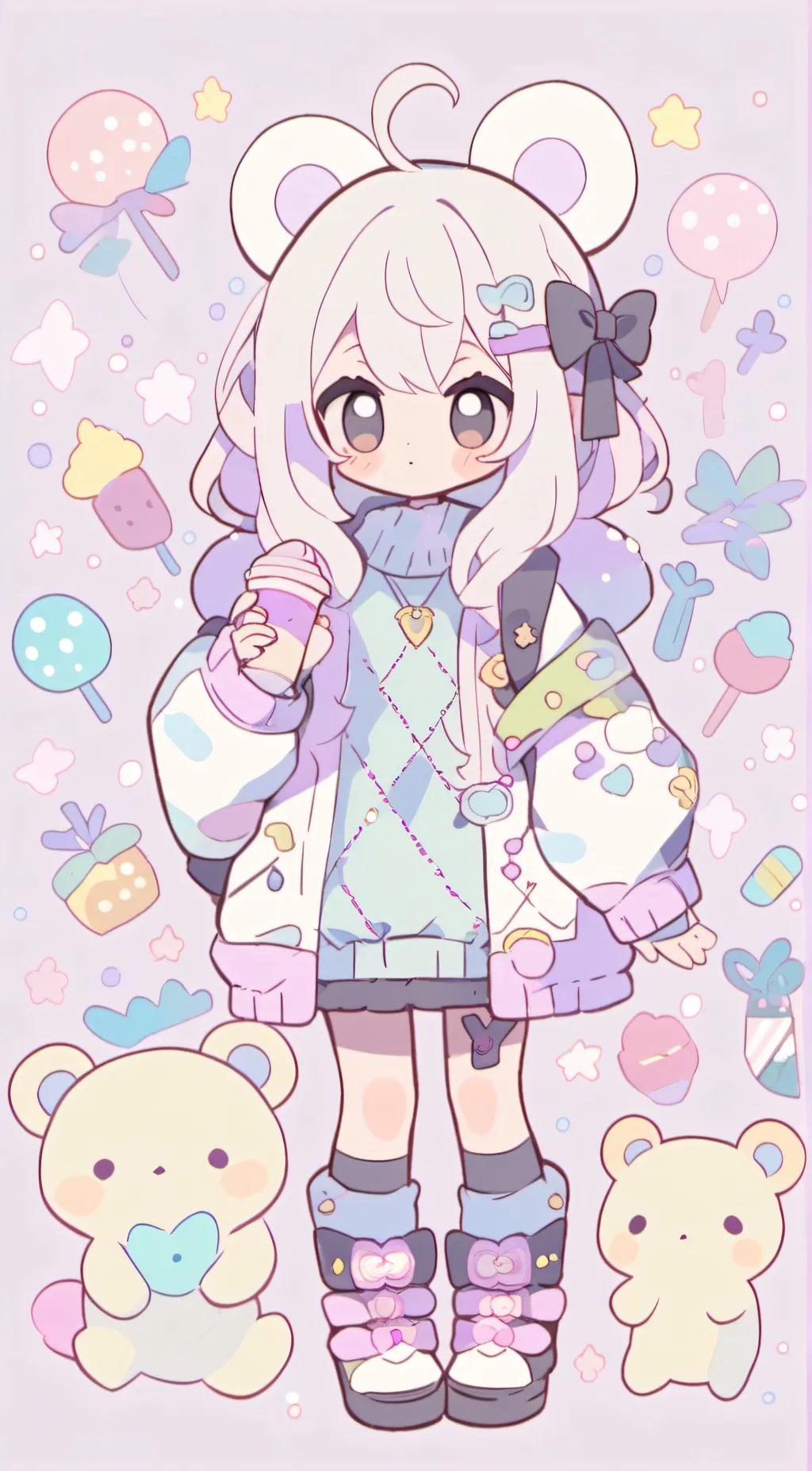 ai character: Aurora  background