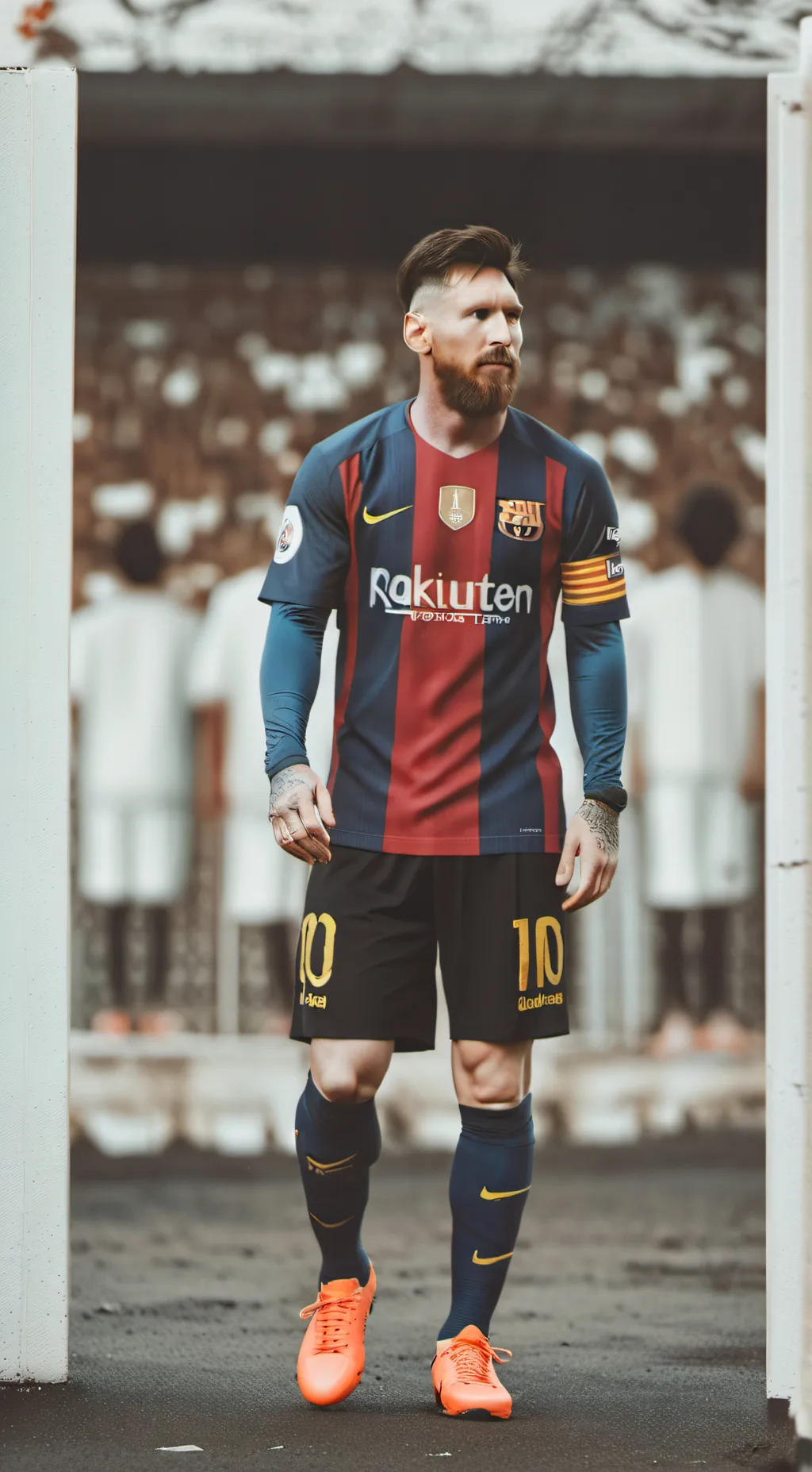 ai character: Lionel Messi  background