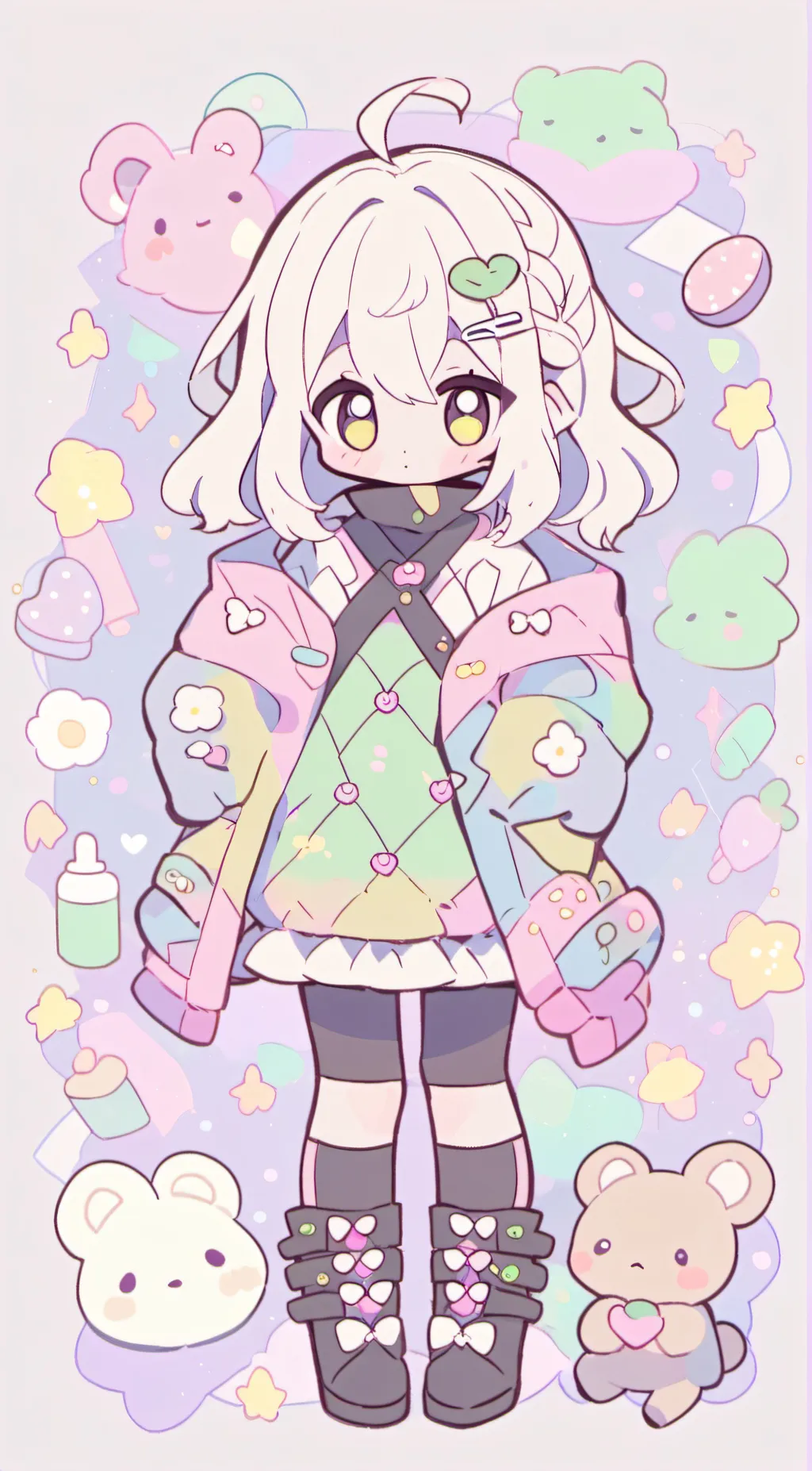 ai character: Lune background