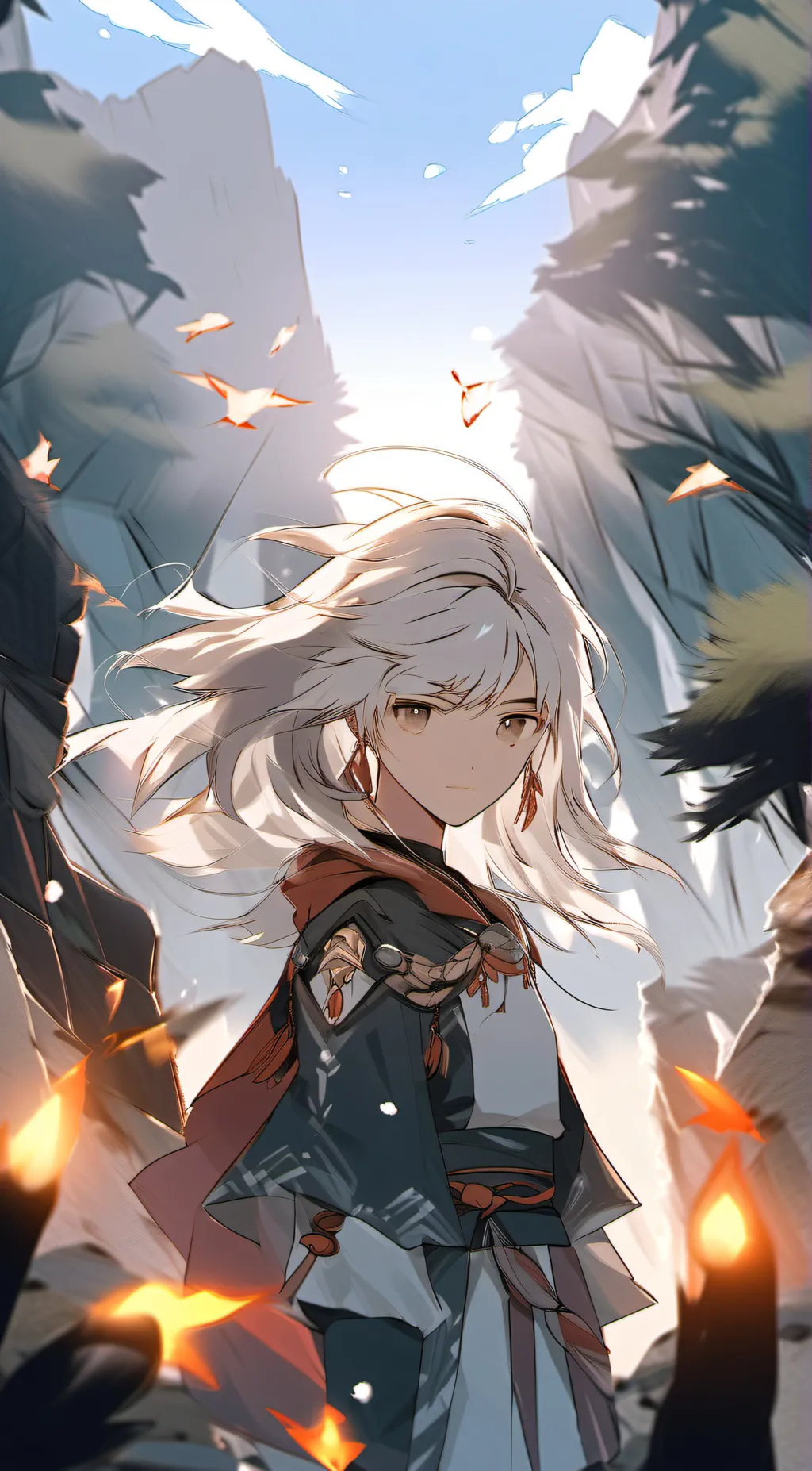 ai character: flora background