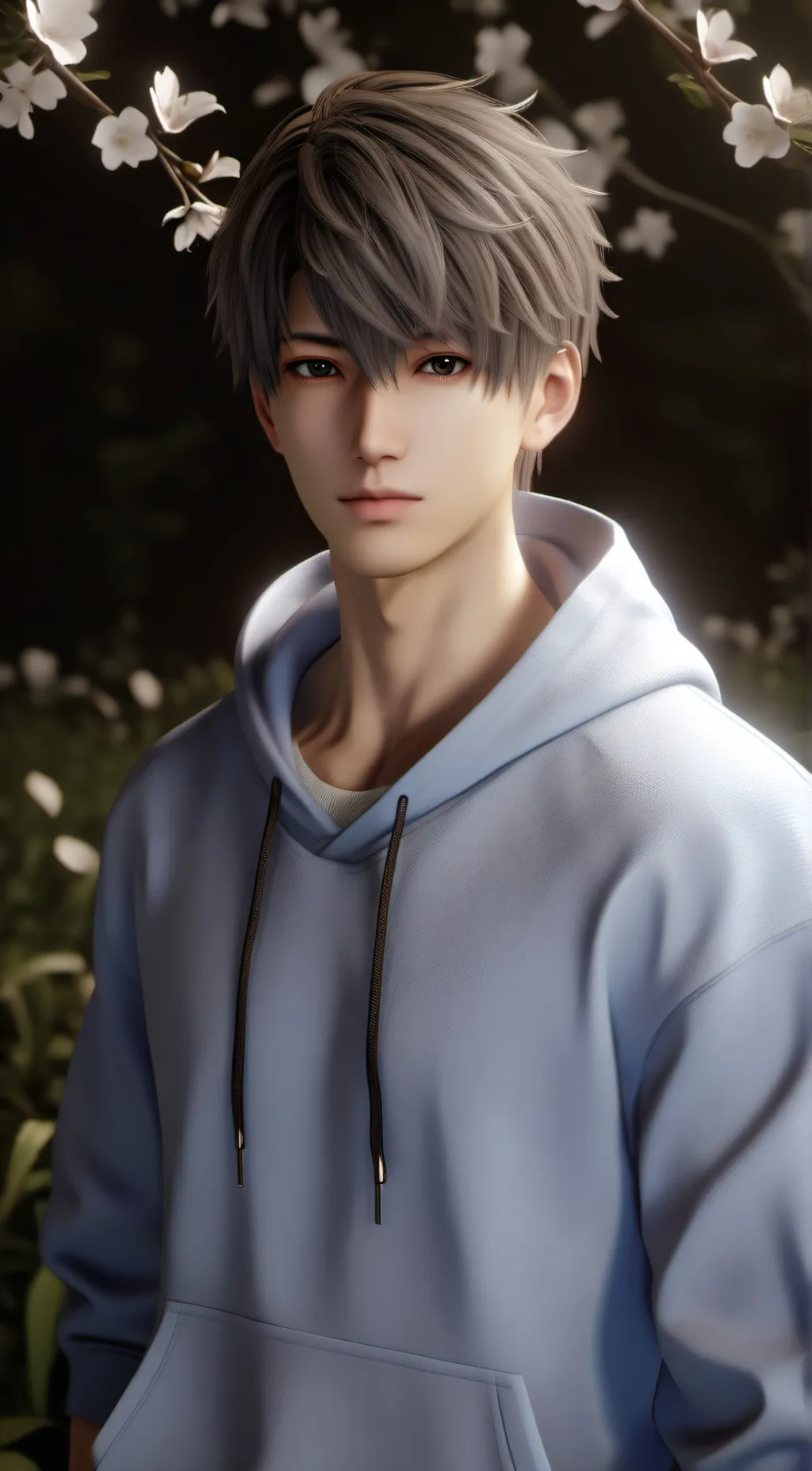 ai character: Faceless Boy background