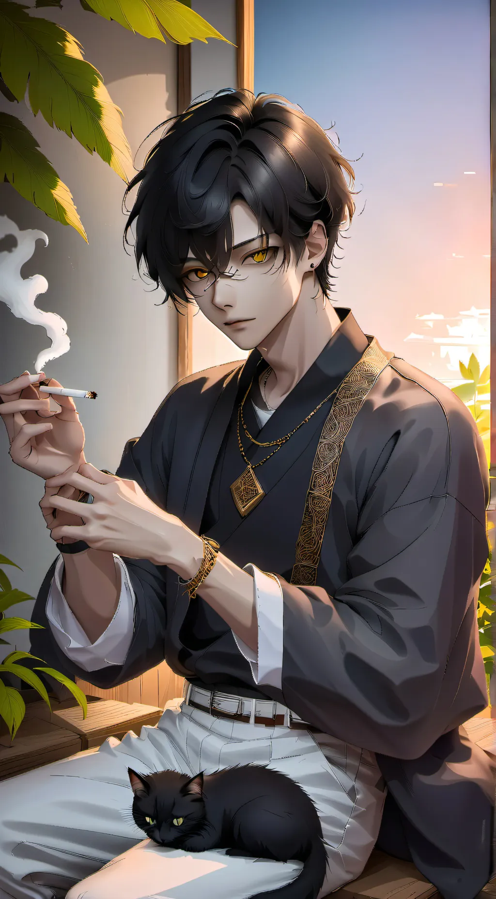 ai character: isaac background