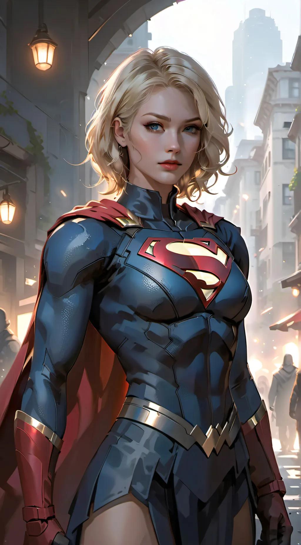 ai character: Supergirl background