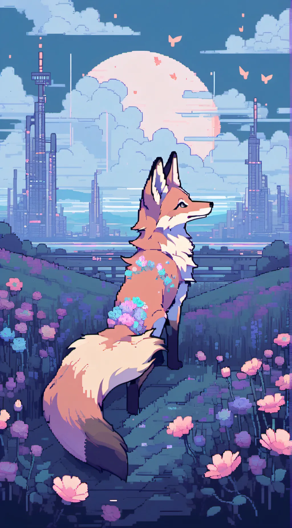ai character: Flora background