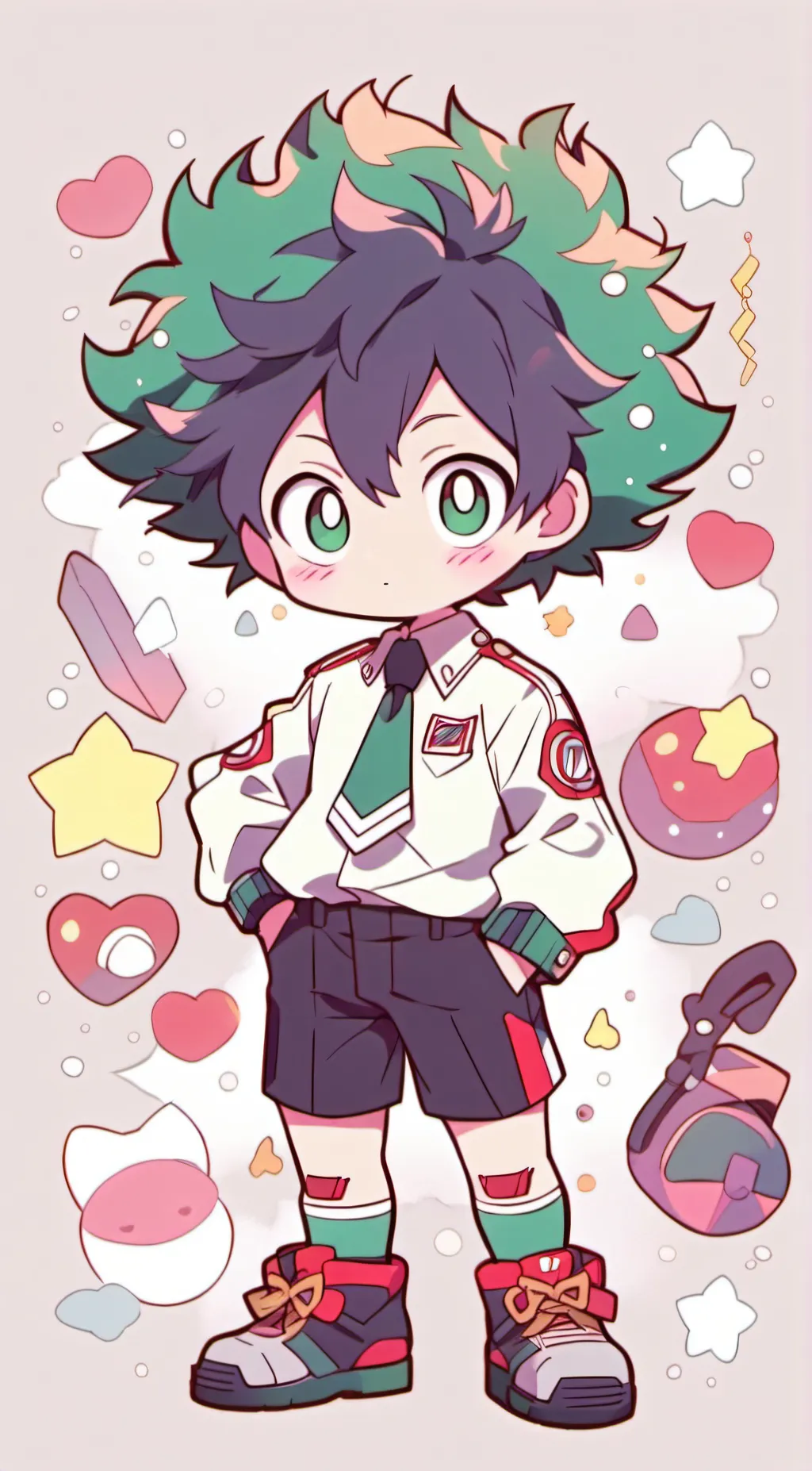 ai character: MHA - Highschool background