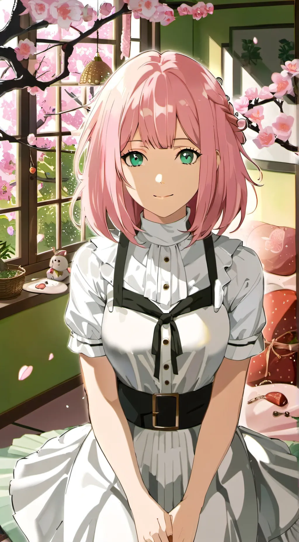 ai character: Sakura background
