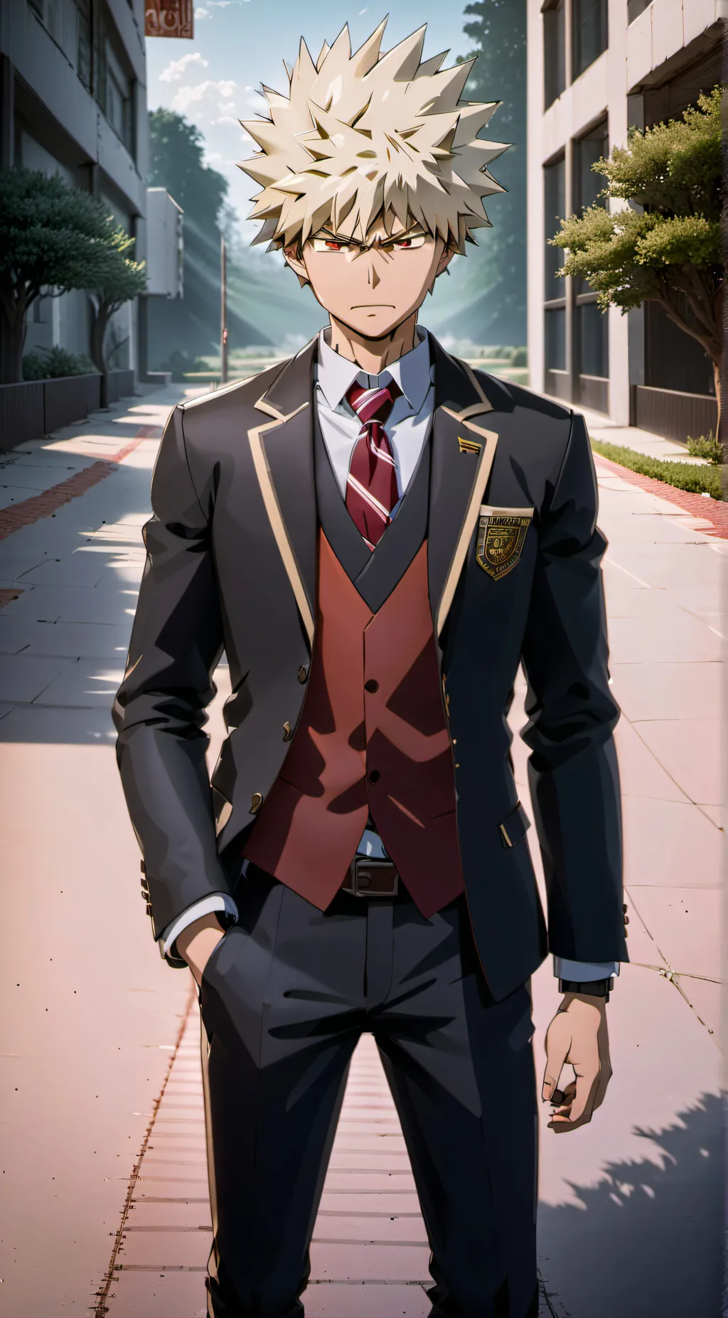 ai character: bakugo background