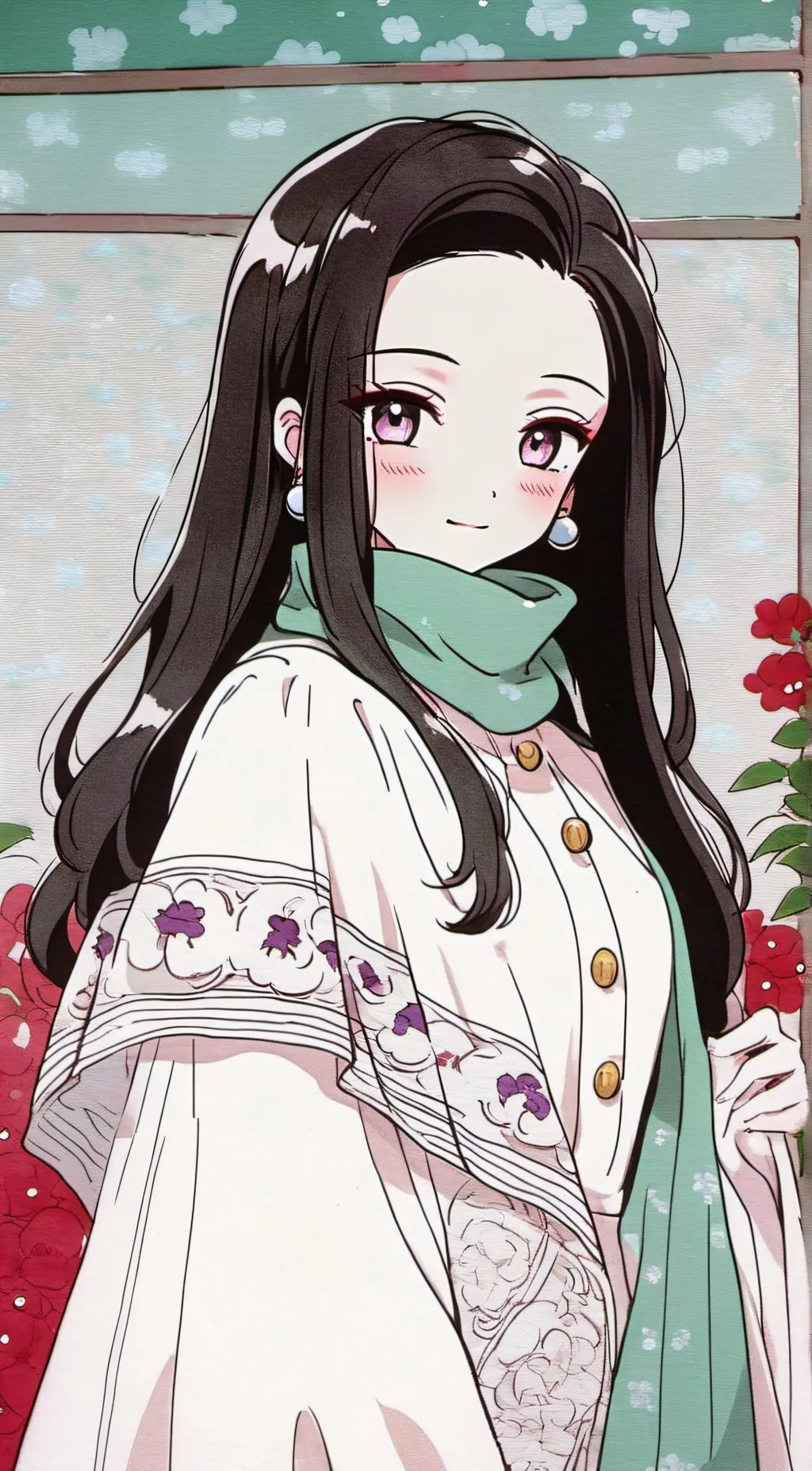 ai character: nezuko kamado✨ background