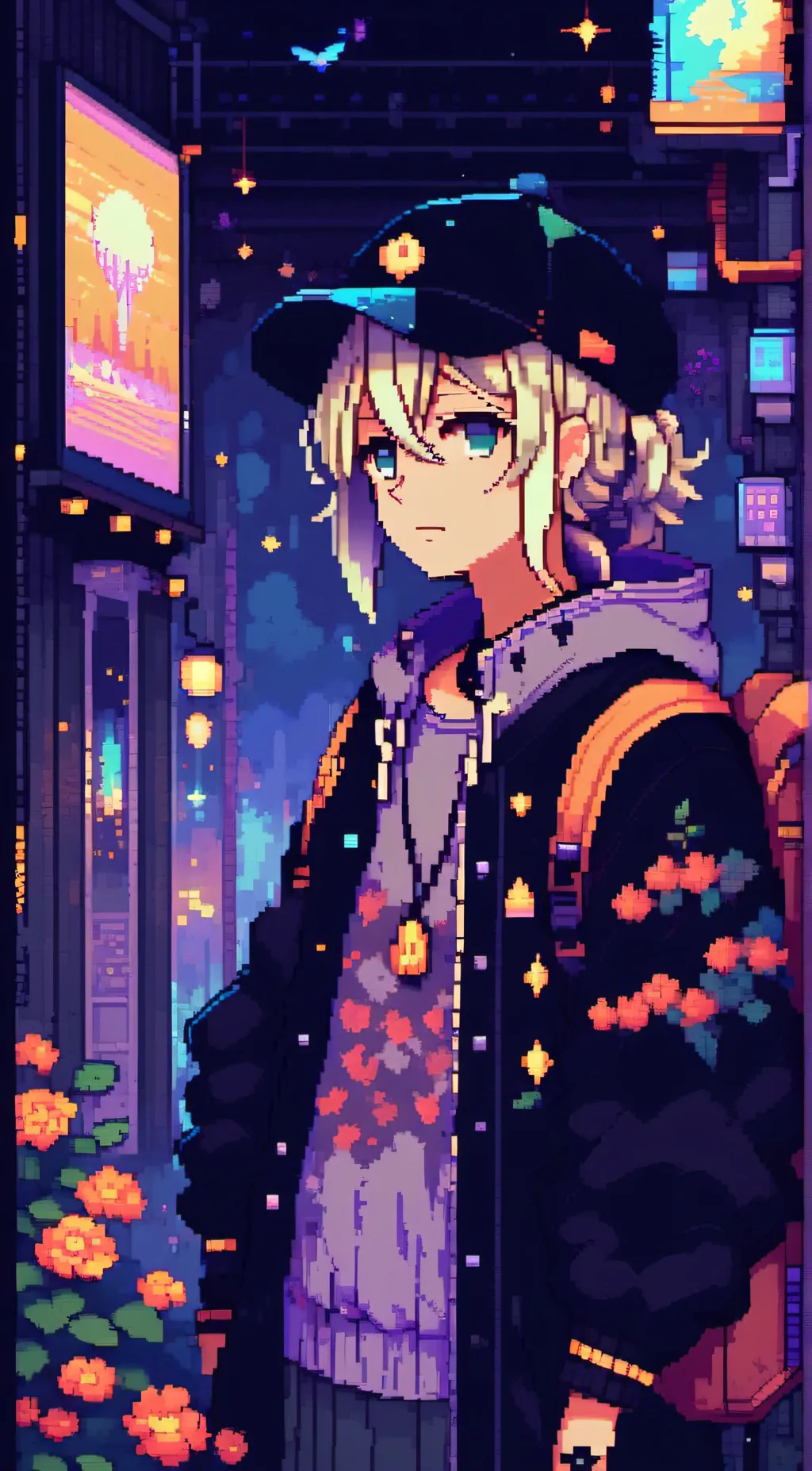 ai character: Everlasting summer background