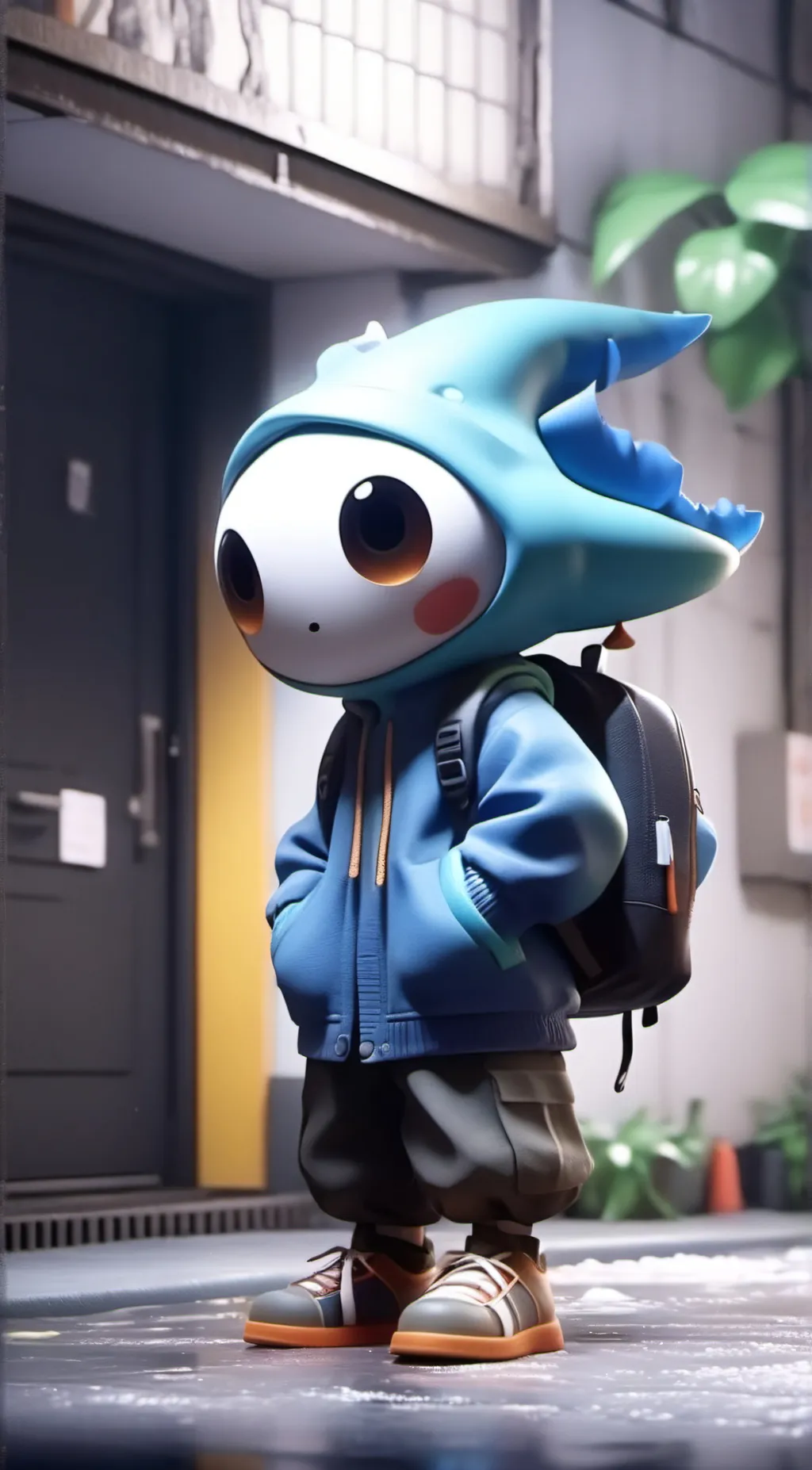 ai character: bitter giggle background